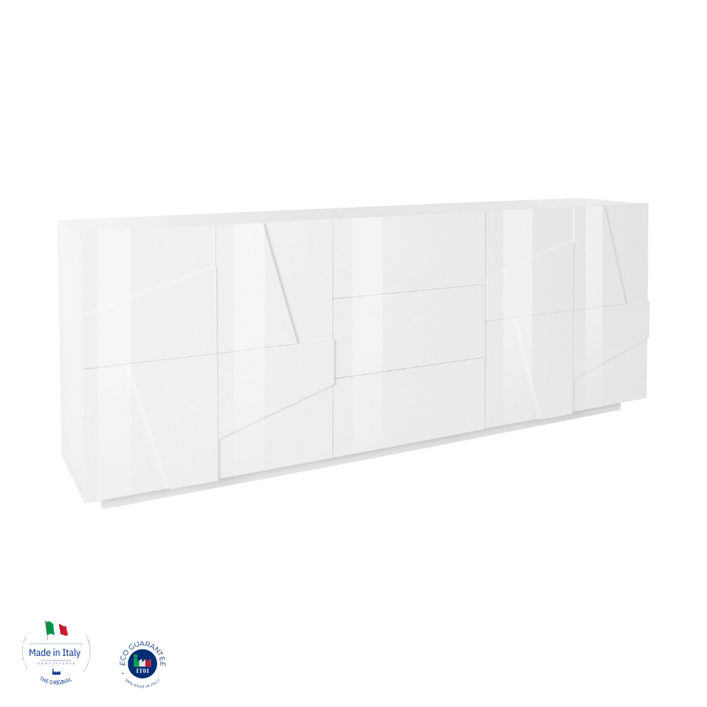 Credenza PING 220 cm 4 ante + 3 cassetti - Milano 7 Arte e Design