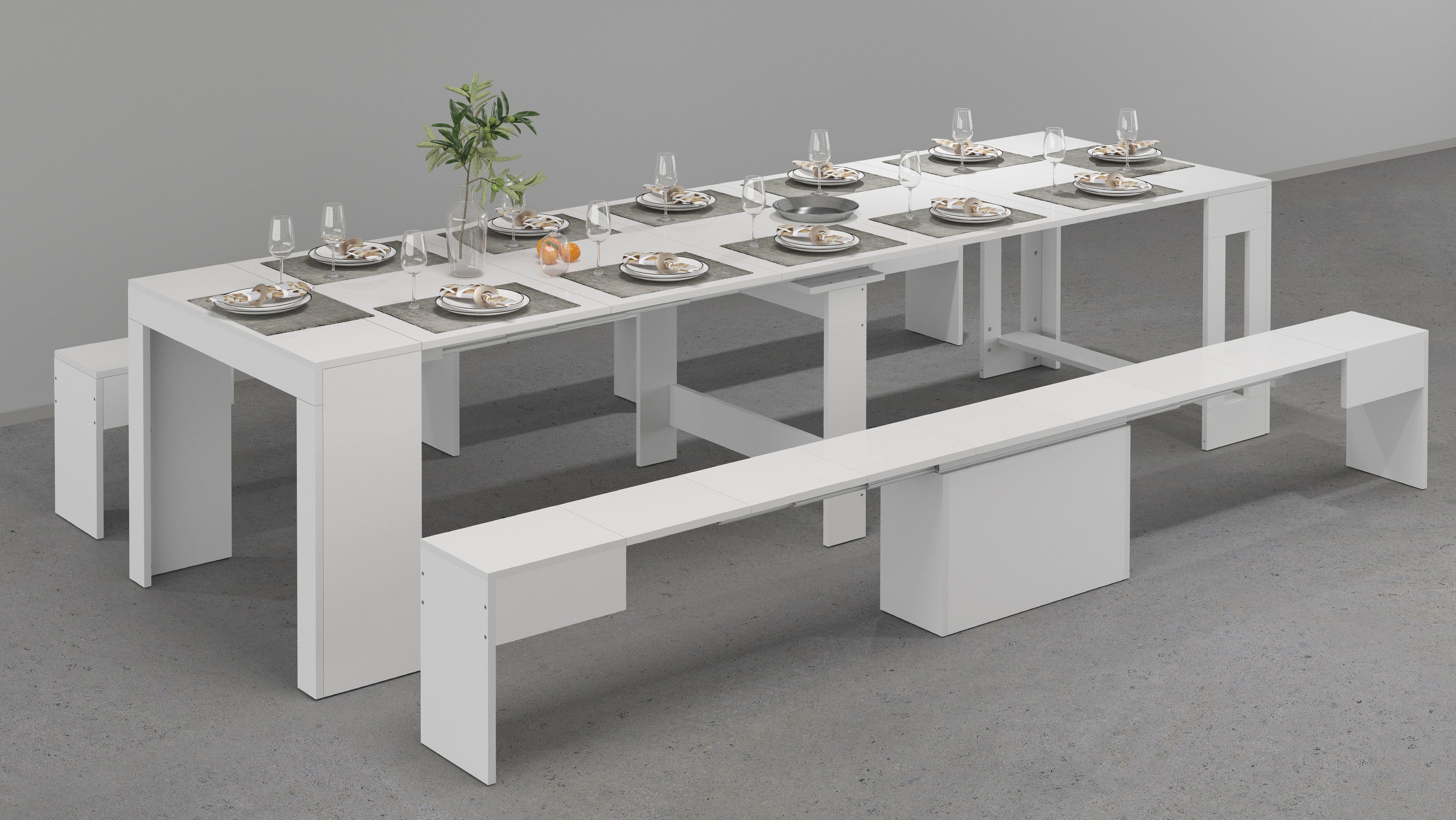 Set 2 panche allungabili PRATIKA - Milano 7 Arte e Design