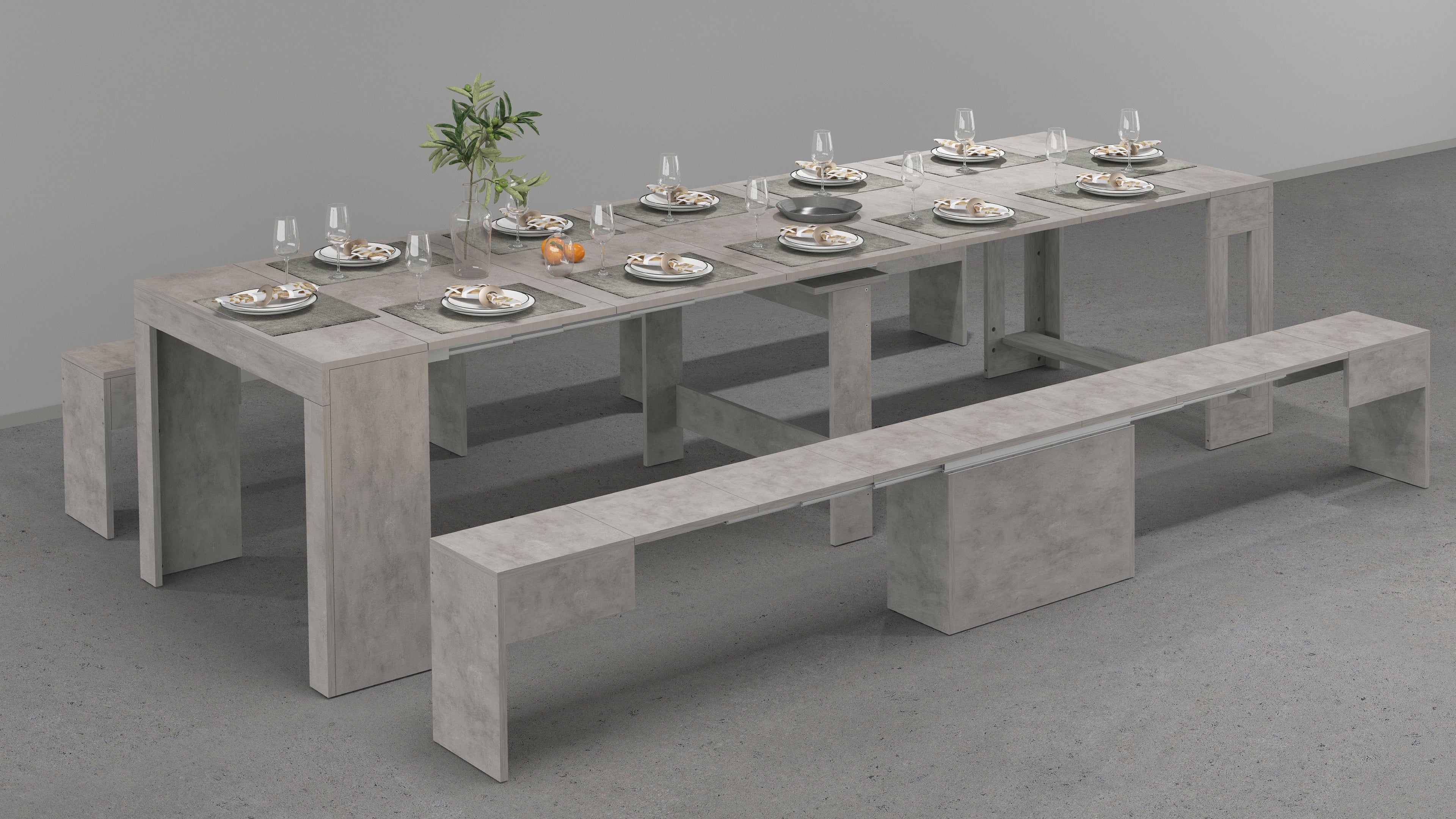 Set 2 panche allungabili PRATIKA - Milano 7 Arte e Design