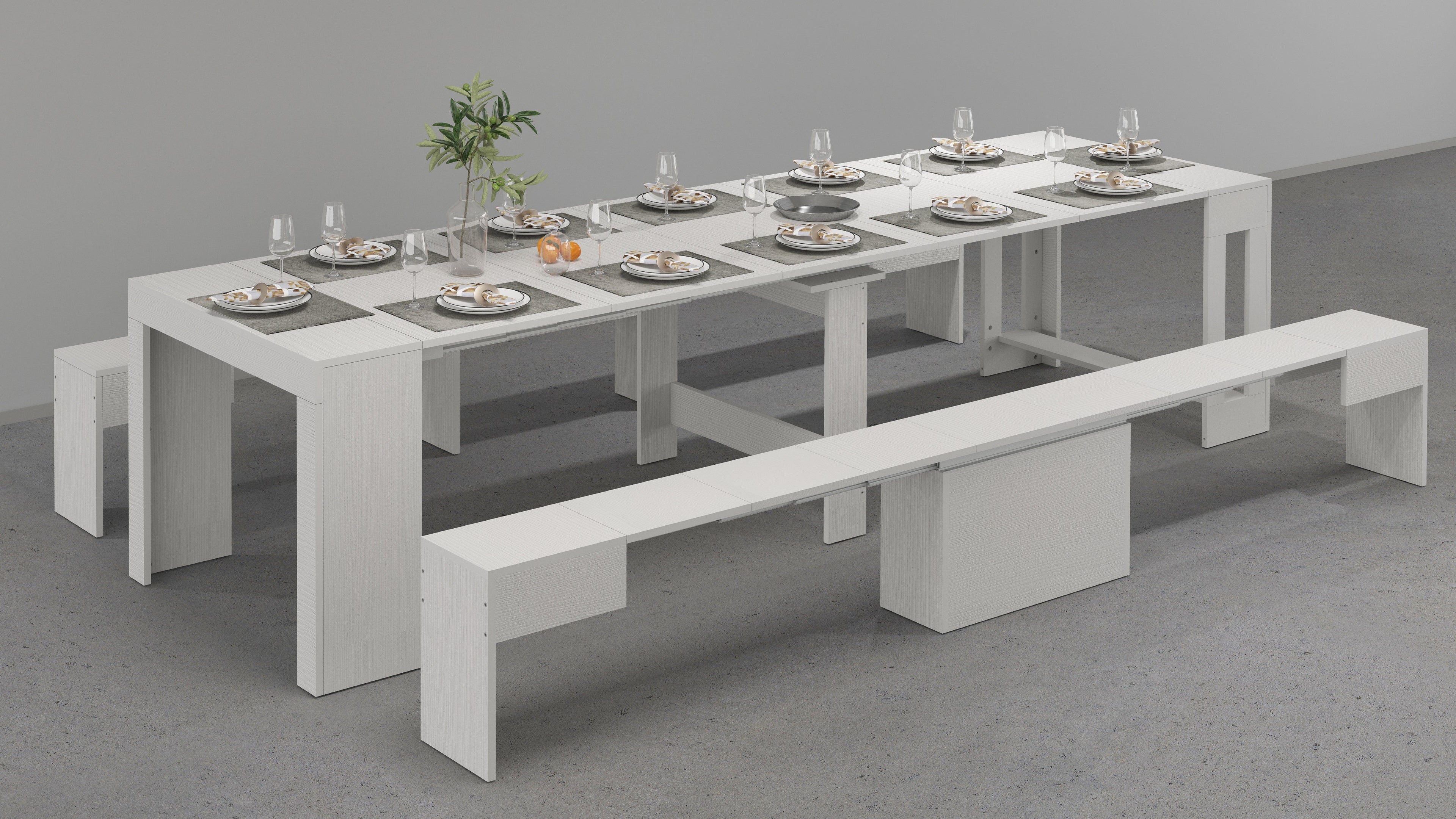 Set 2 panche allungabili PRATIKA - Milano 7 Arte e Design