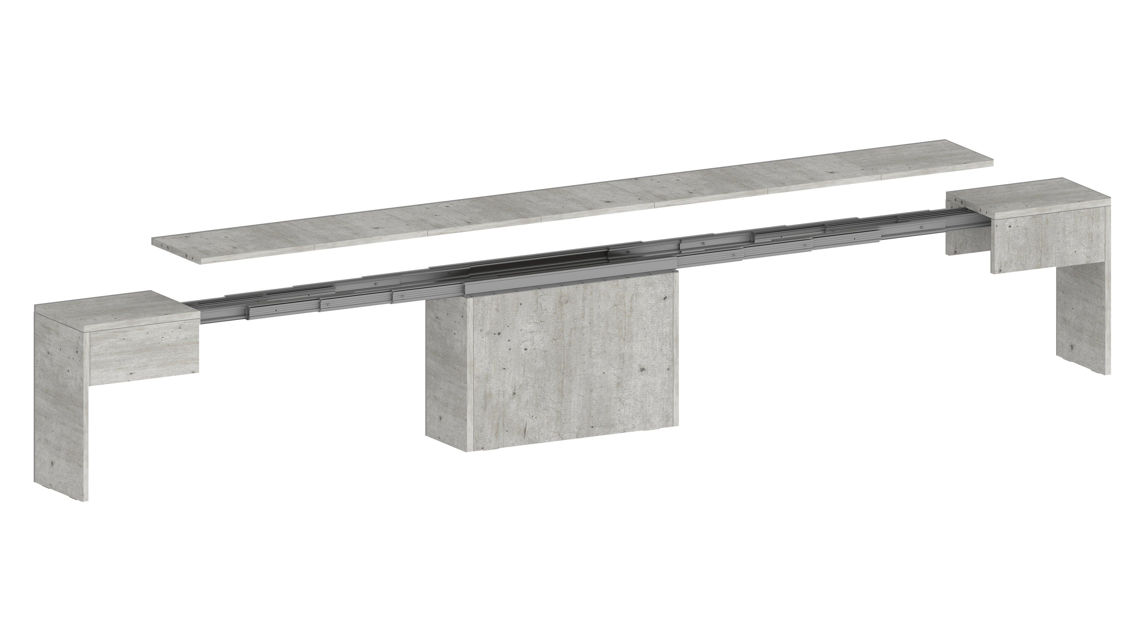 Set 2 panche allungabili PRATIKA - Milano 7 Arte e Design