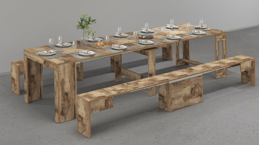 Set 2 panche allungabili PRATIKA - Milano 7 Arte e Design