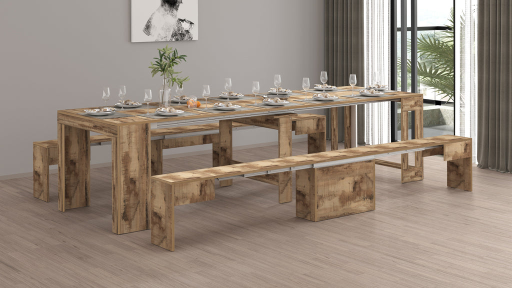 Set 2 panche allungabili PRATIKA - Milano 7 Arte e Design