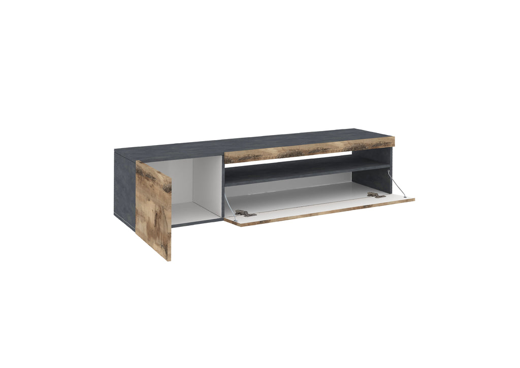 Porta tv DAIQUIRI 155 cm 1 anta battente + 1 anta a ribalta - Milano 7 Arte e Design