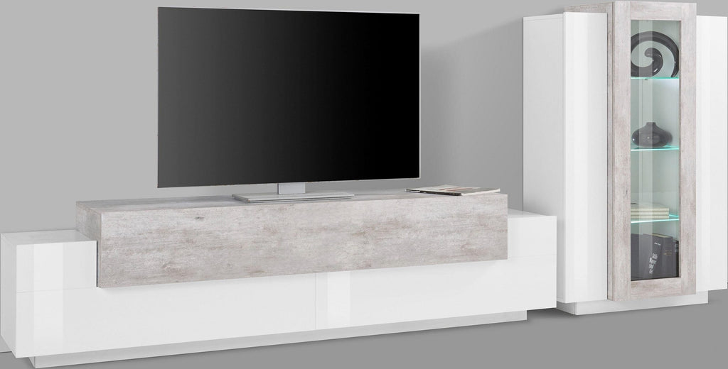 Soggiorno CORO con porta TV + vetrina - Milano 7 Arte e Design