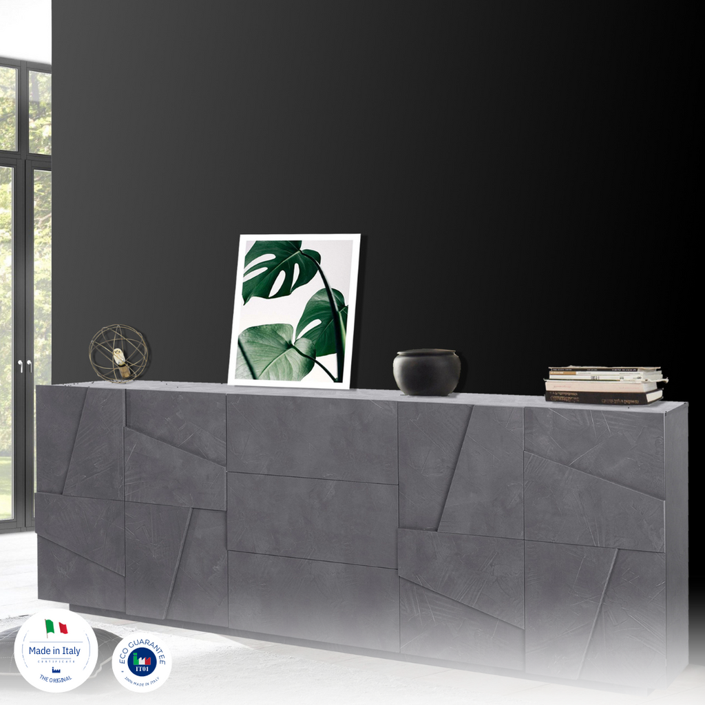 Credenza PING 220 cm 4 ante + 3 cassetti - Milano 7 Arte e Design