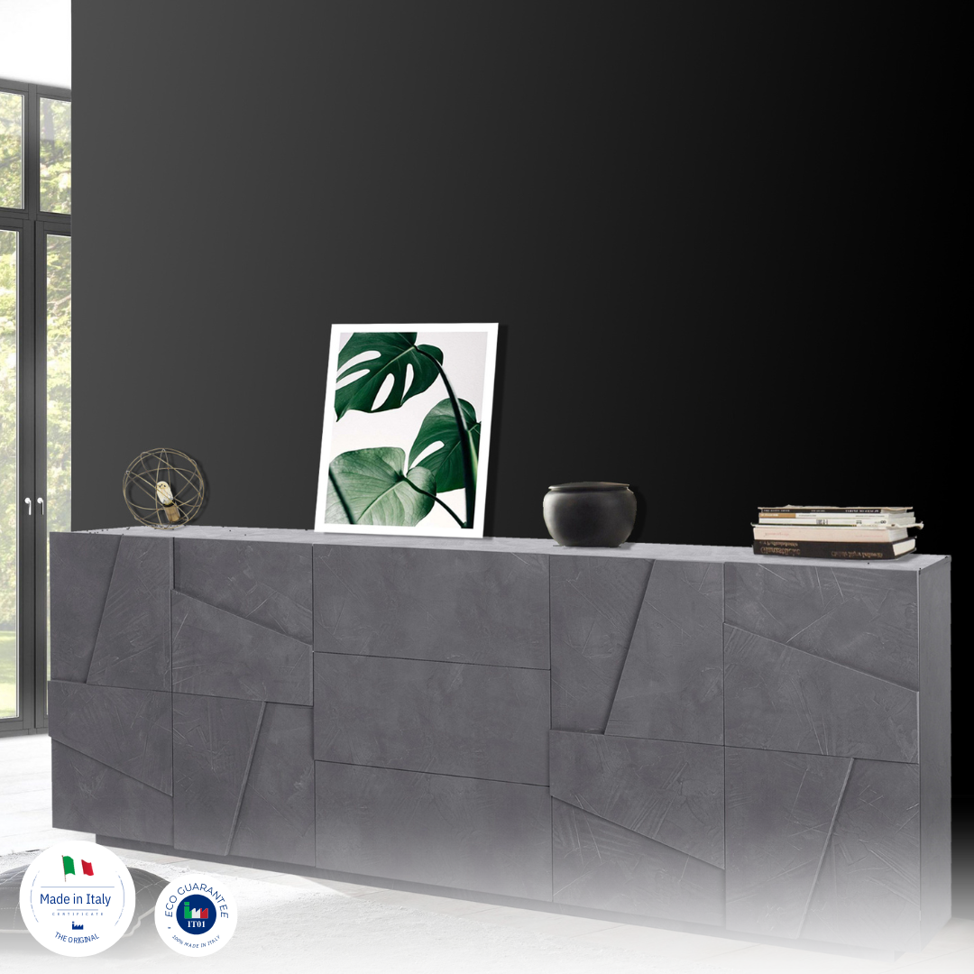 Credenza PING 220 cm 4 ante + 3 cassetti - Milano 7 Arte e Design