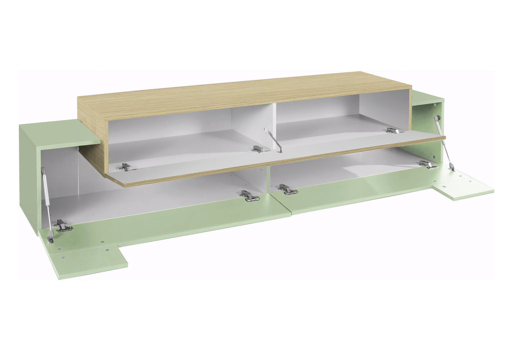 Porta tv CORO 200 cm 3 ante a ribalta