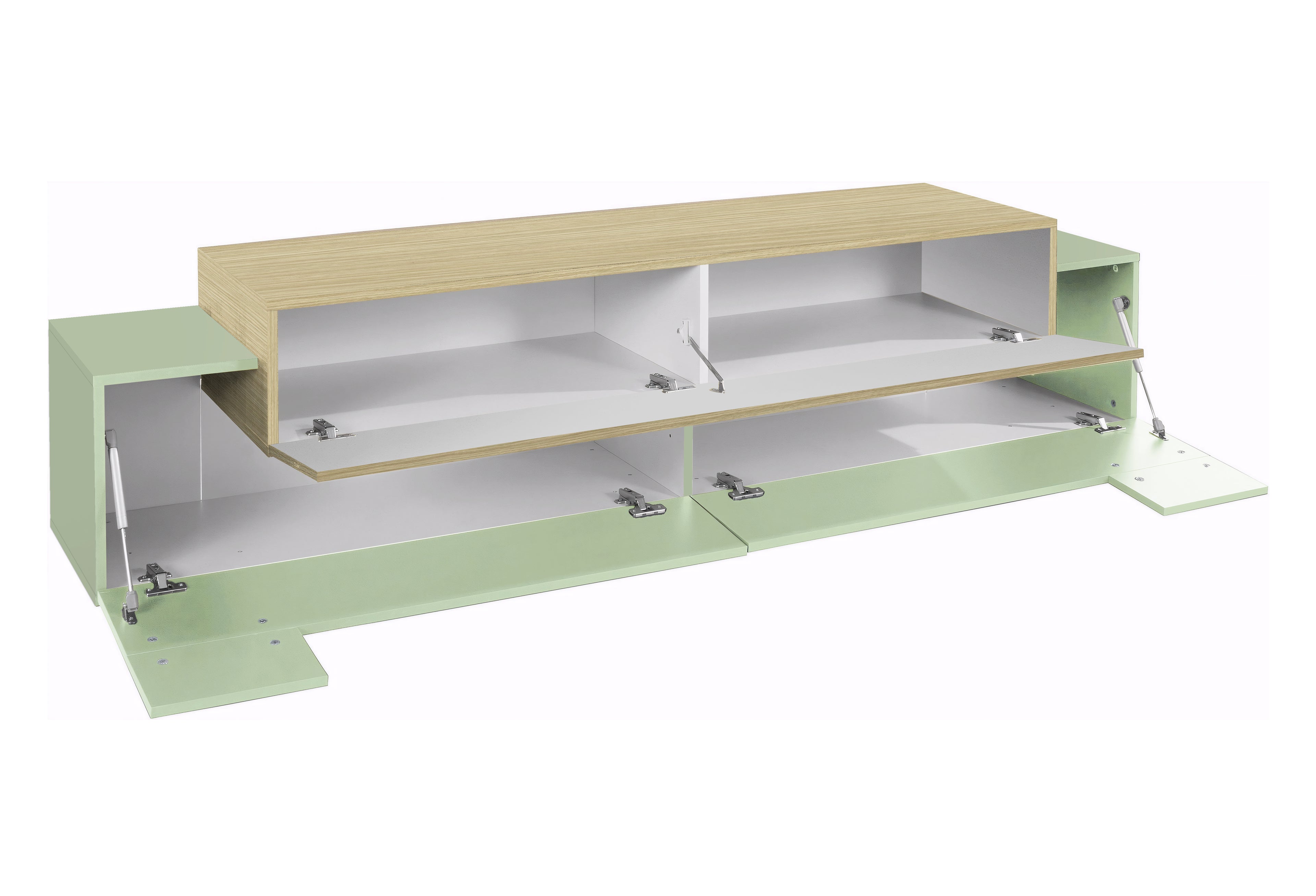 Porta tv CORO 200 cm 3 ante a ribalta