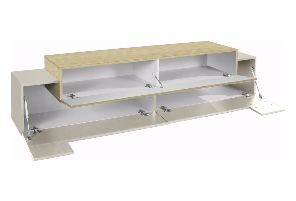 Porta tv CORO 200 cm 3 ante a ribalta