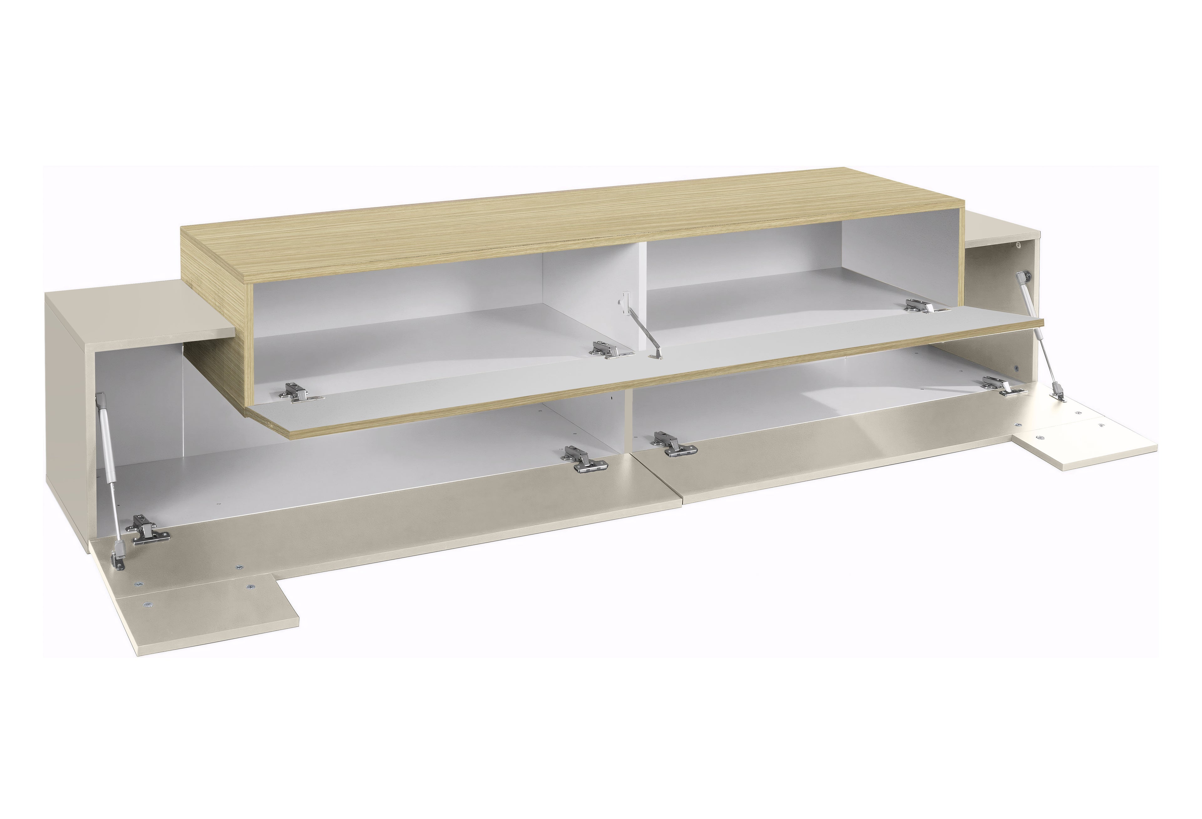 Porta tv CORO 200 cm 3 ante a ribalta