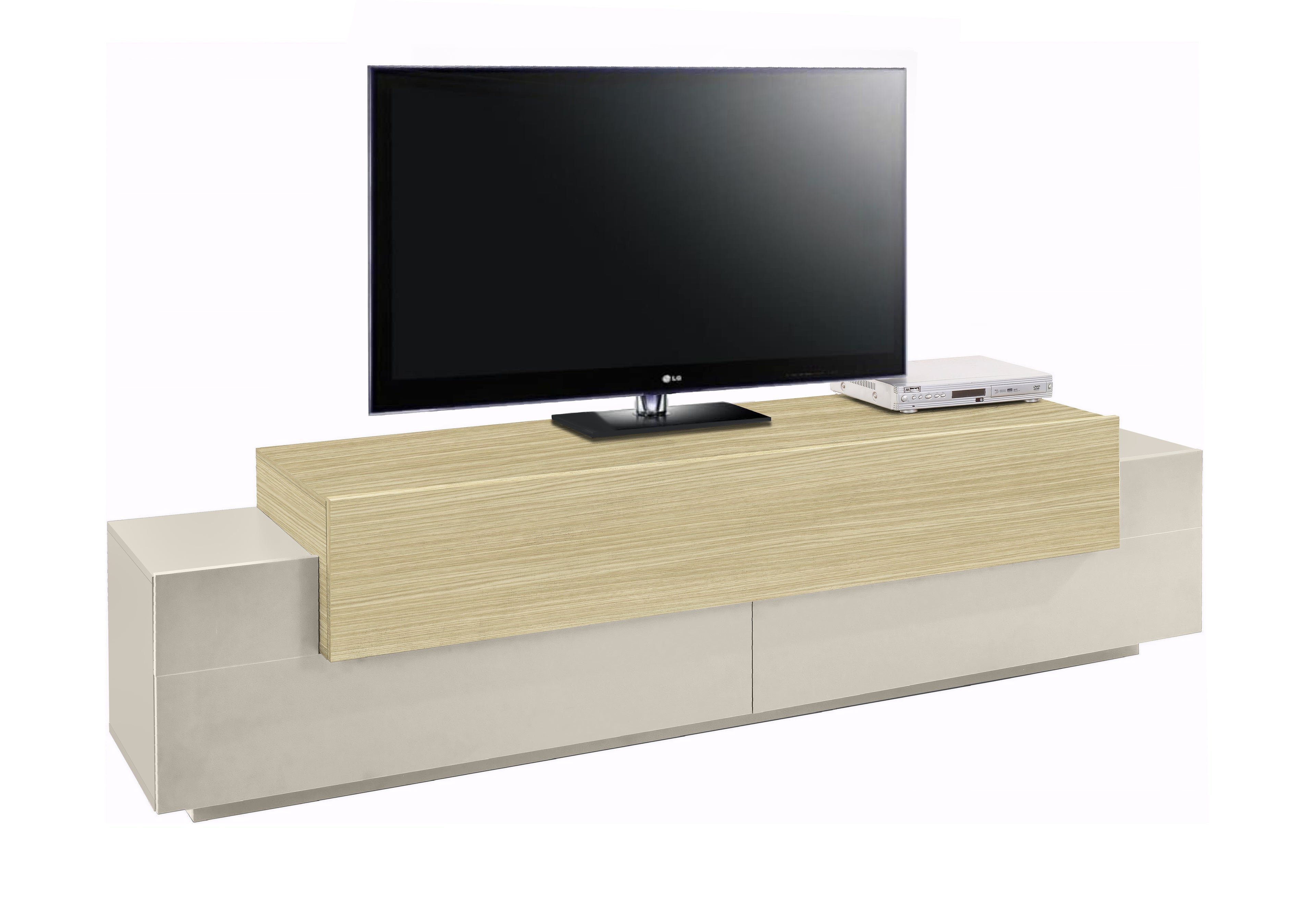 Porta tv CORO 200 cm 3 ante a ribalta