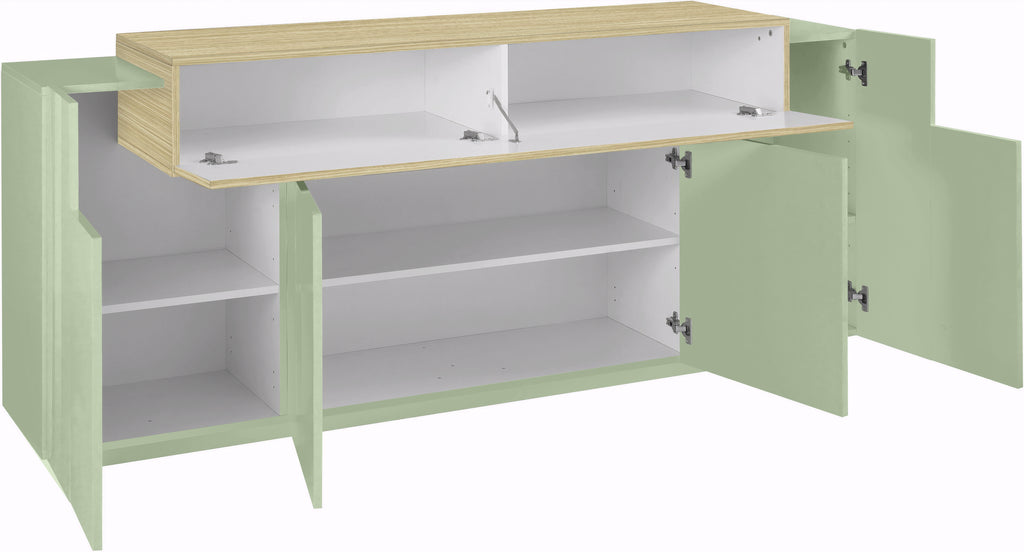 Credenza CORO 200 cm 4 ante battenti + 1 anta a ribalta