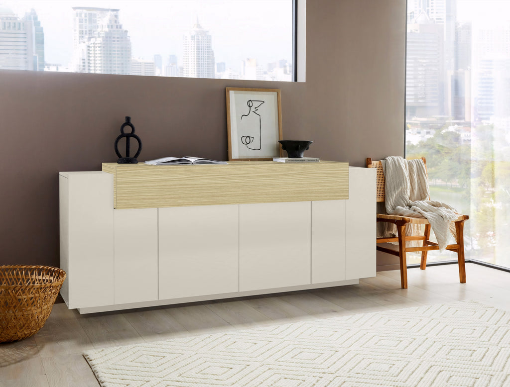 Credenza CORO 200 cm 4 ante battenti + 1 anta a ribalta