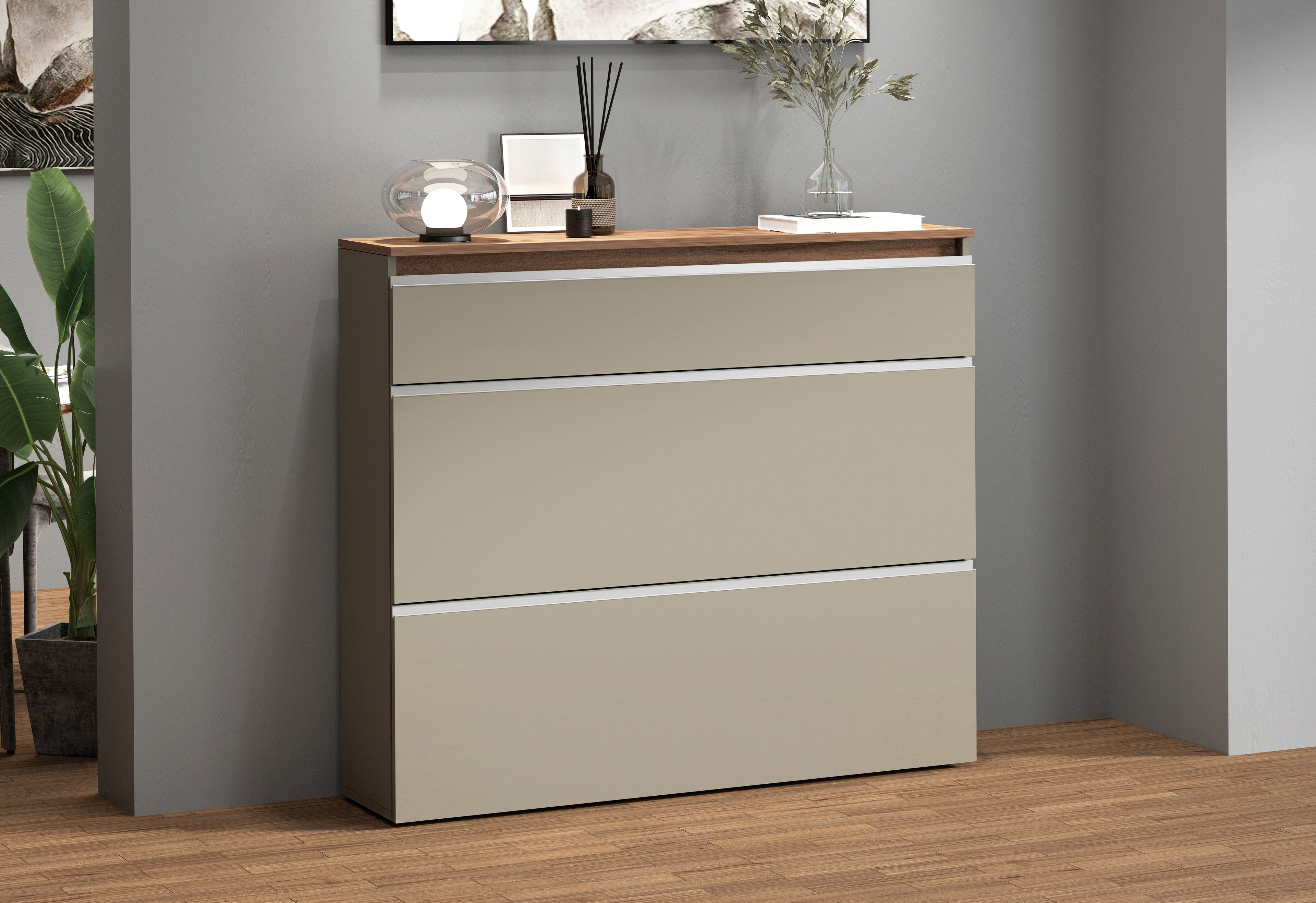 Scarpiera MAGIC 120 cm 2 ante e 1 antina a ribalta - Milano 7 Arte e Design