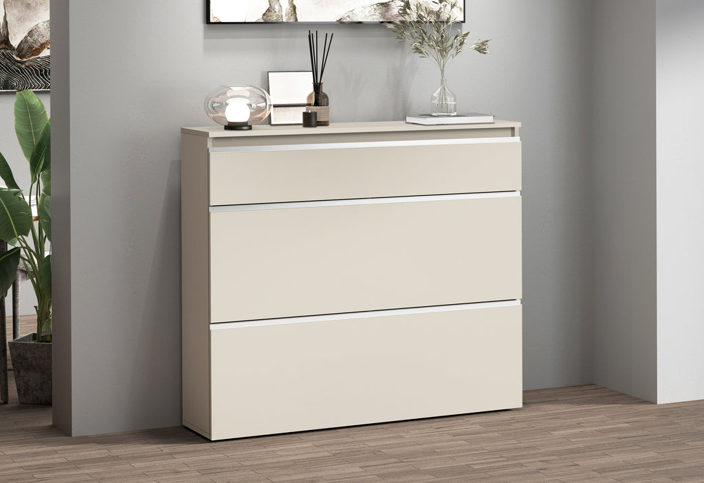 Scarpiera MAGIC 120 cm 2 ante e 1 antina a ribalta