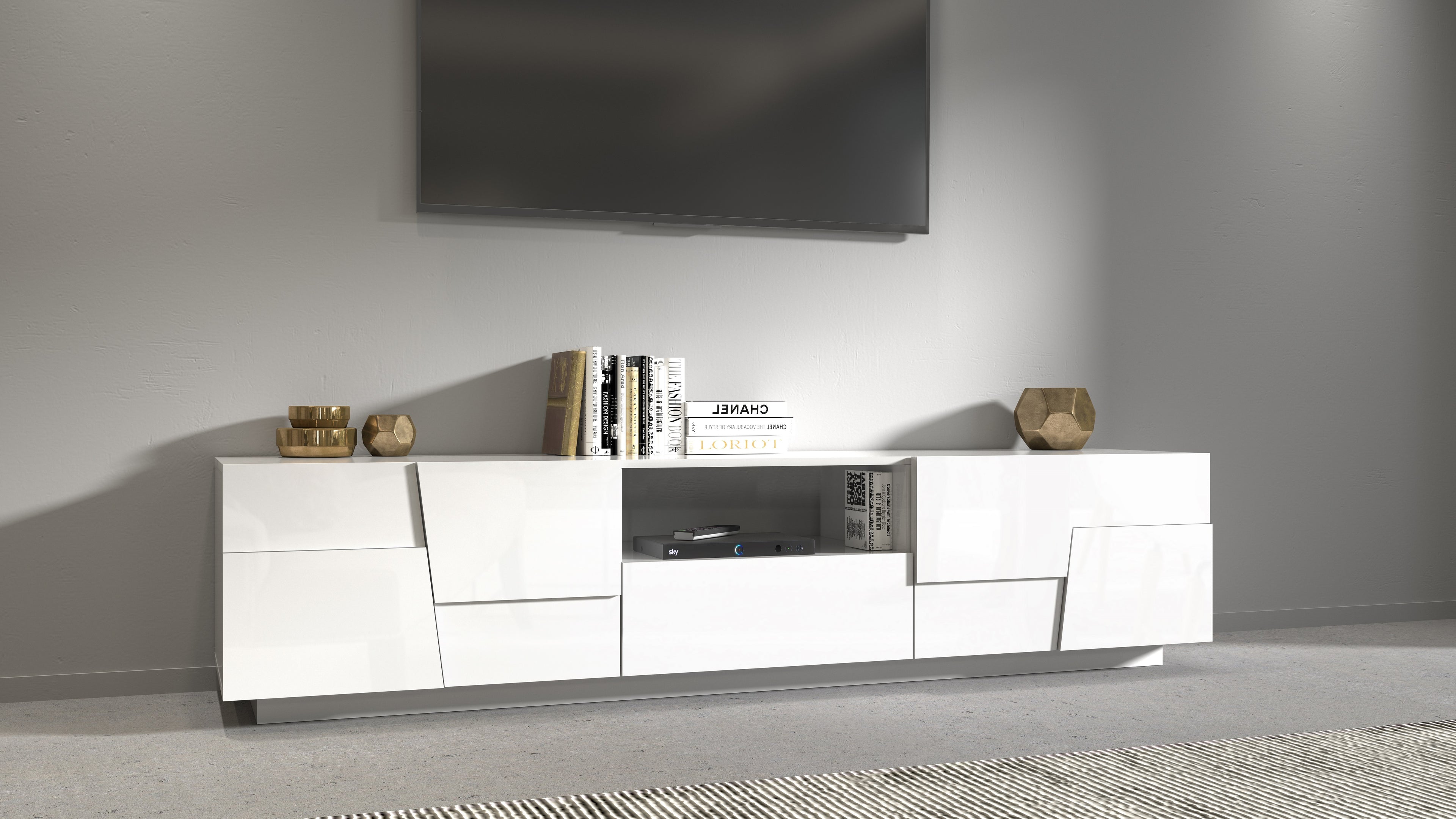 Porta TV PONGO da 220 cm - Milano 7 Arte e Design