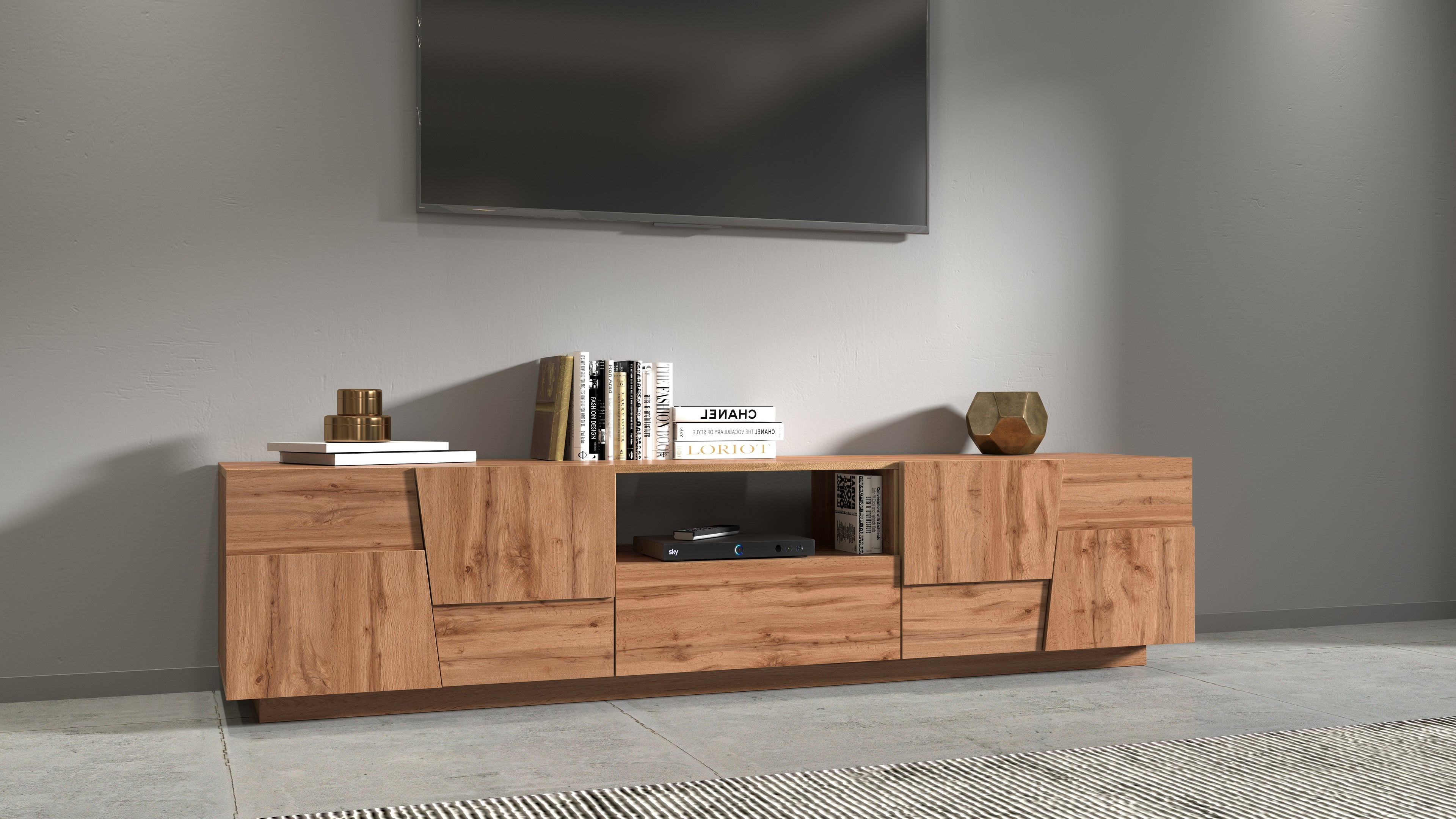 Porta TV PONGO da 220 cm - Milano 7 Arte e Design