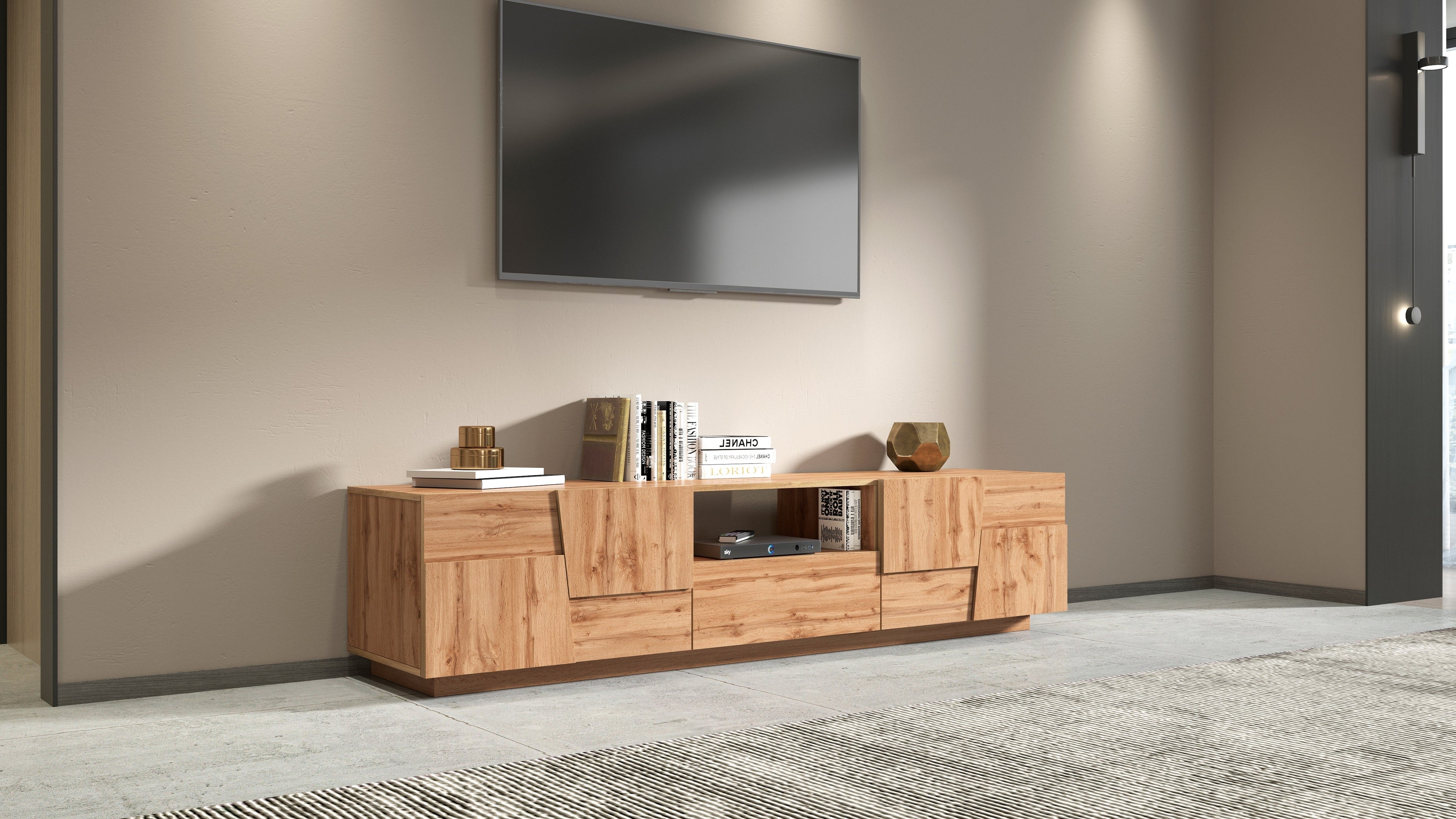 Porta TV PONGO da 220 cm - Milano 7 Arte e Design