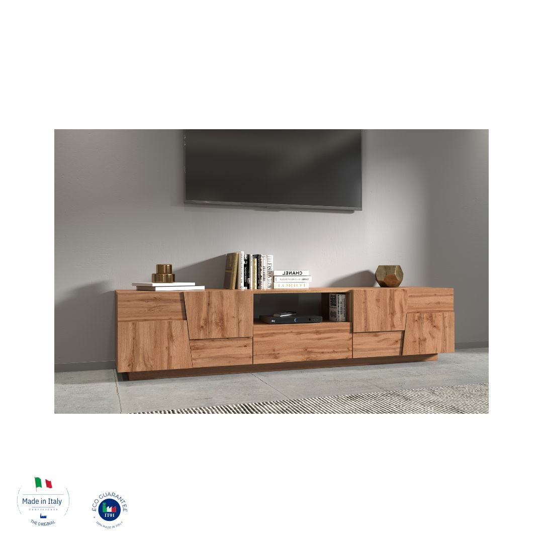 Porta TV PONGO da 220 cm - Milano 7 Arte e Design