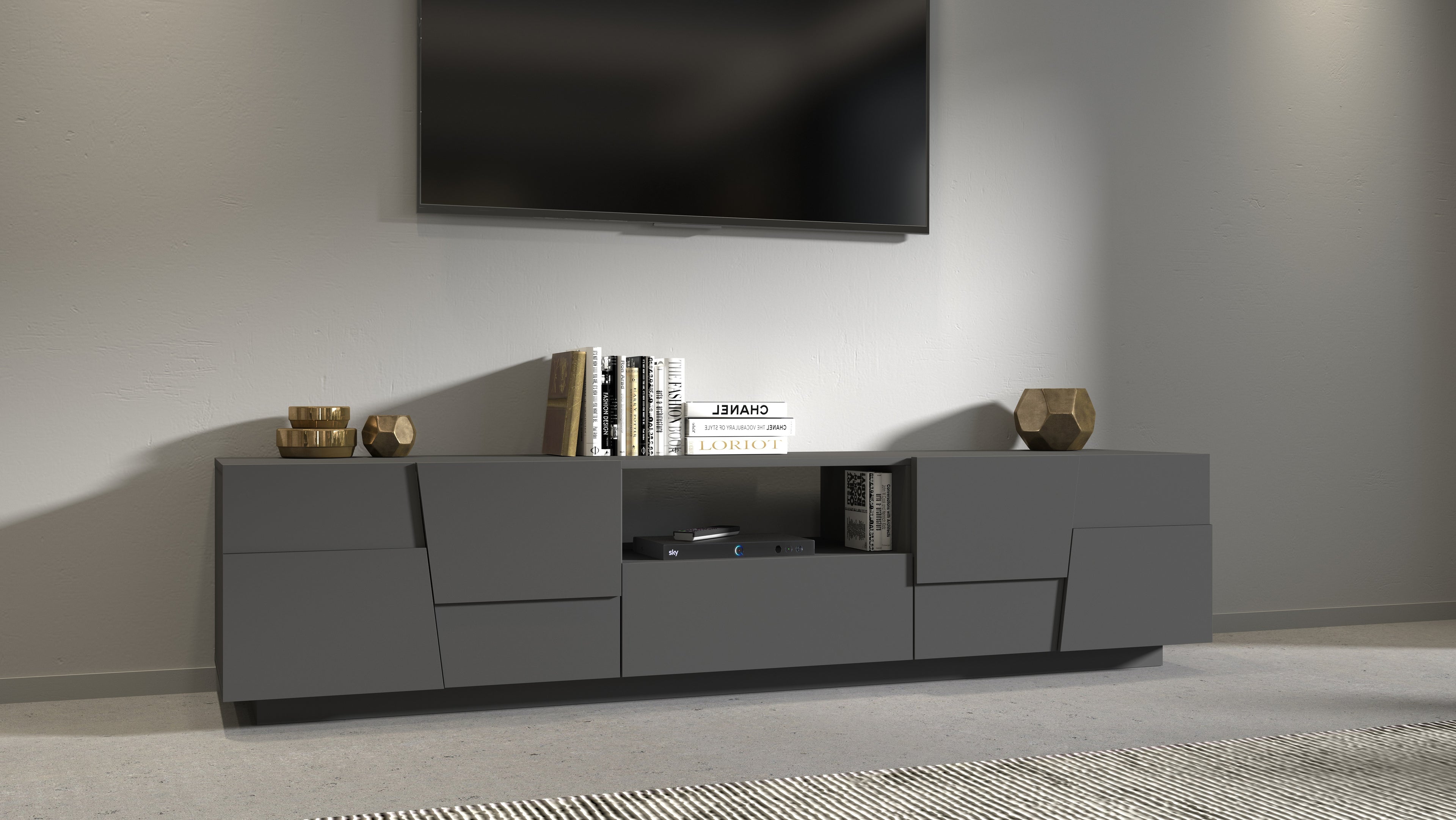 Porta TV PONGO da 220 cm - Milano 7 Arte e Design