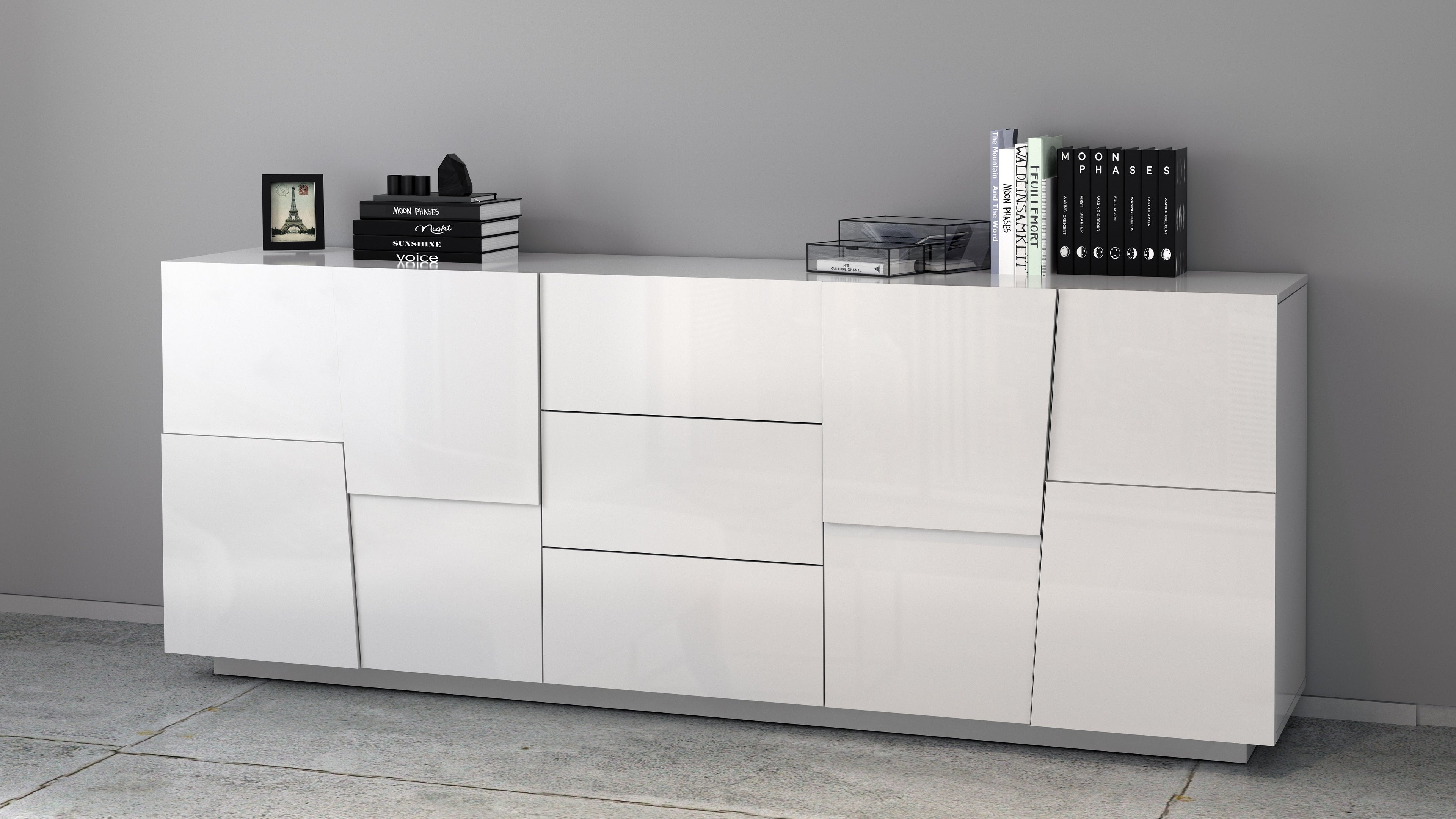Credenza PONGO a 4 ante e 3 cassetti - Milano 7 Arte e Design