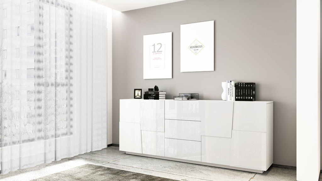 Credenza PONGO a 4 ante e 3 cassetti - Milano 7 Arte e Design