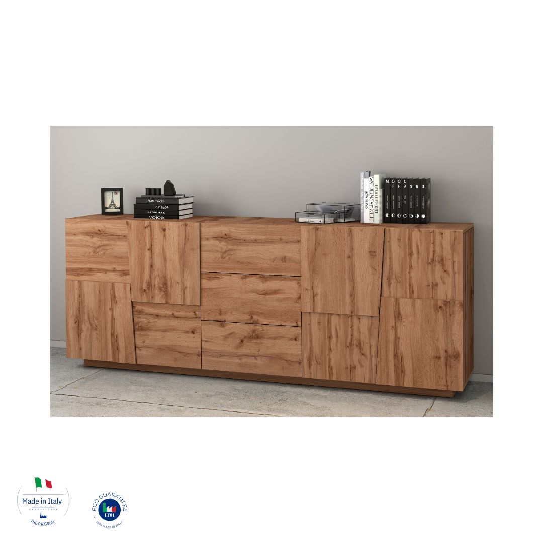 Credenza PONGO a 4 ante e 3 cassetti - Milano 7 Arte e Design