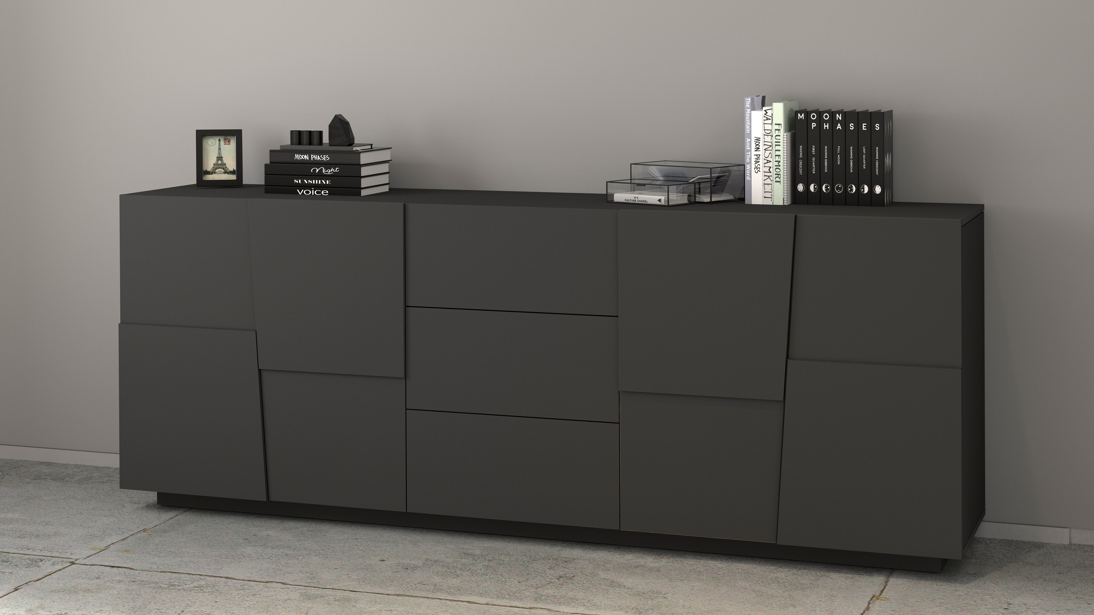 Credenza PONGO a 4 ante e 3 cassetti - Milano 7 Arte e Design