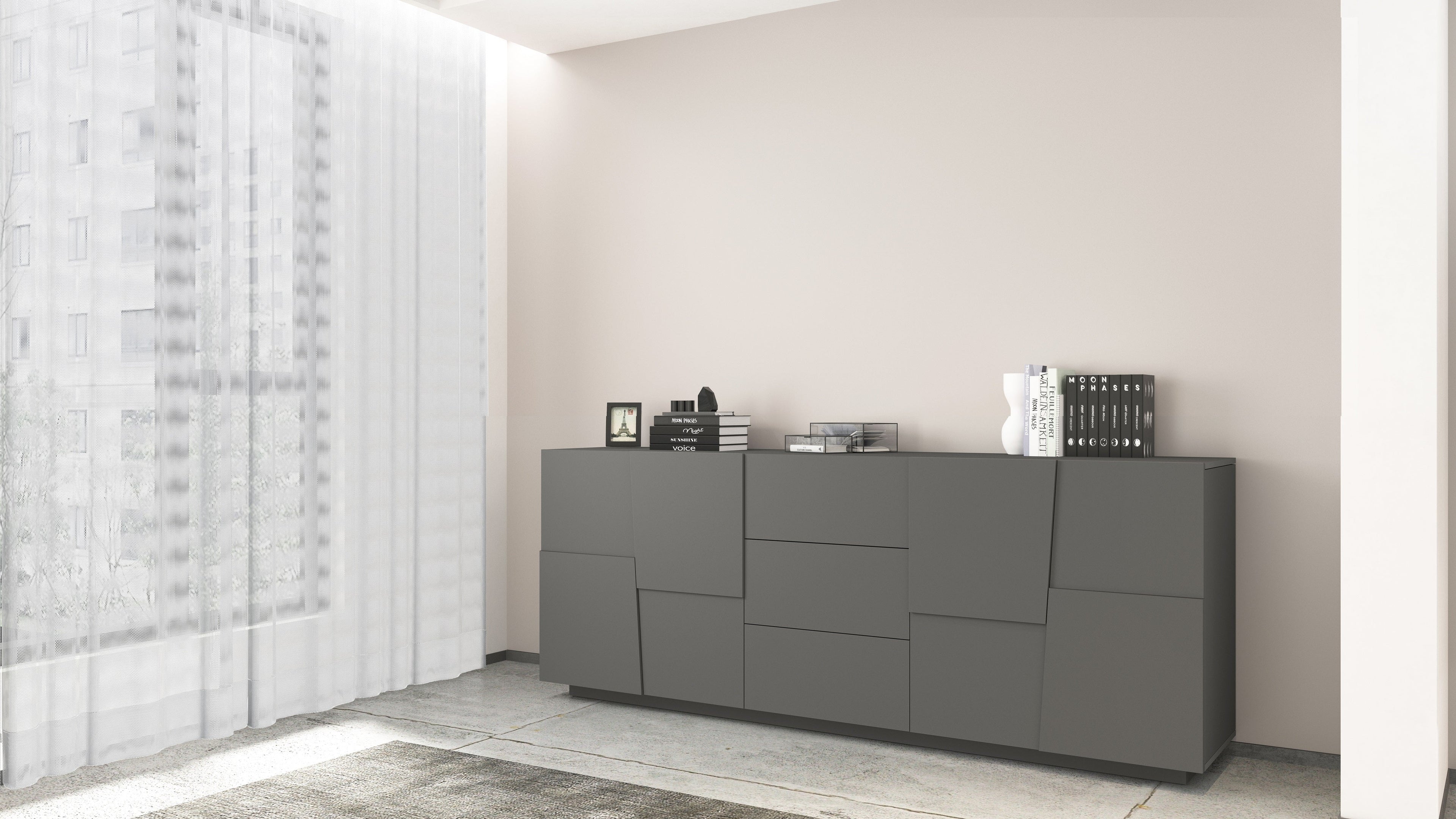 Credenza PONGO a 4 ante e 3 cassetti - Milano 7 Arte e Design
