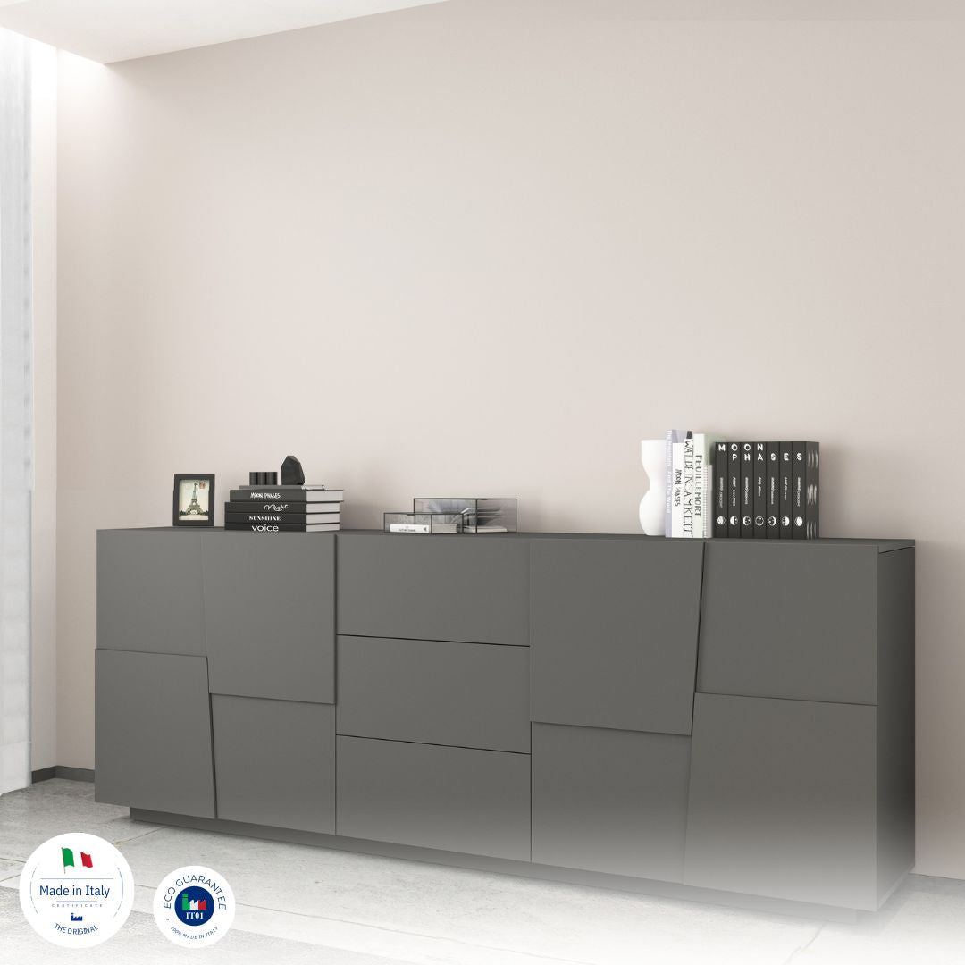 Credenza PONGO a 4 ante e 3 cassetti - Milano 7 Arte e Design