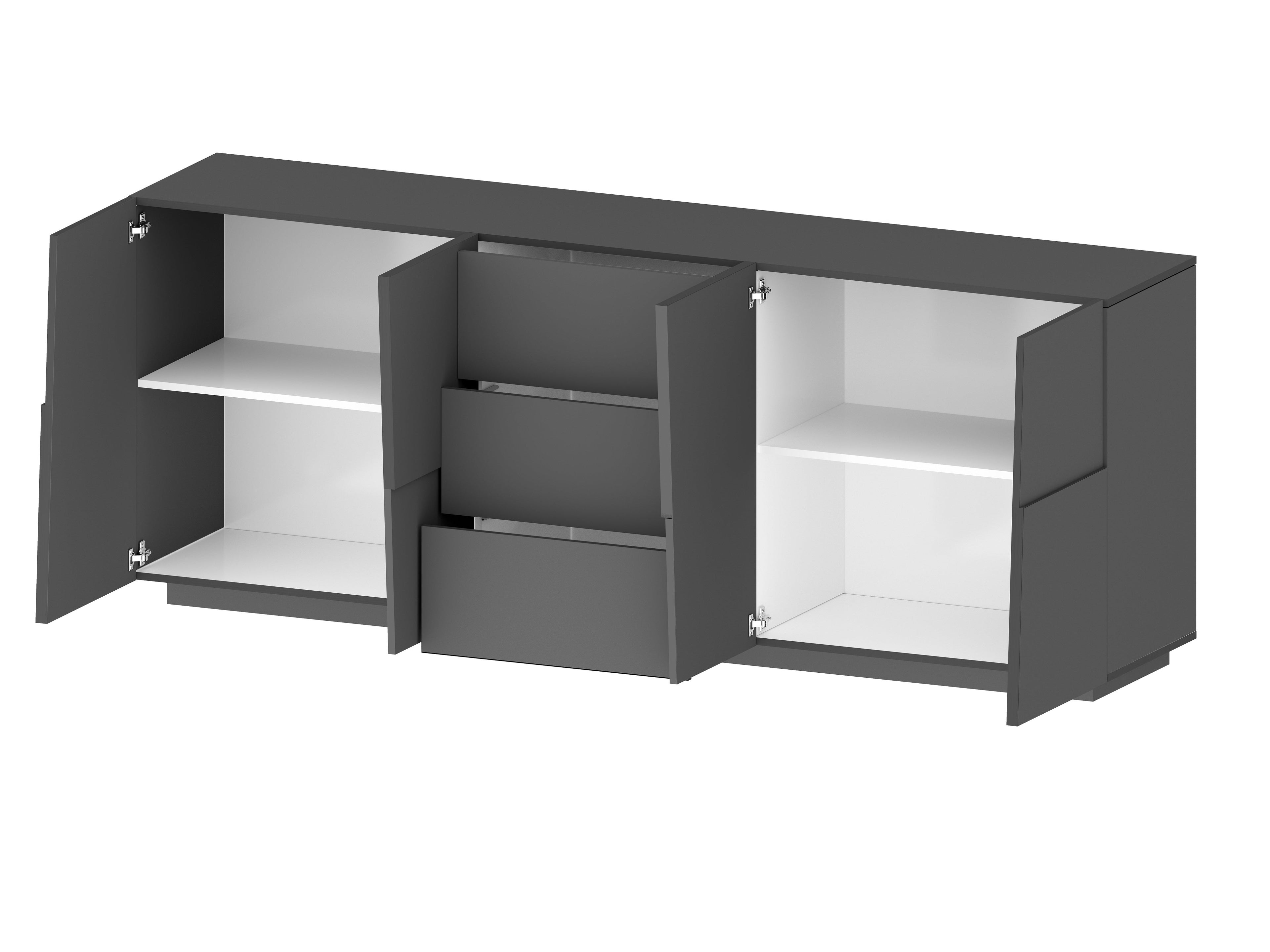 Credenza PONGO a 4 ante e 3 cassetti - Milano 7 Arte e Design