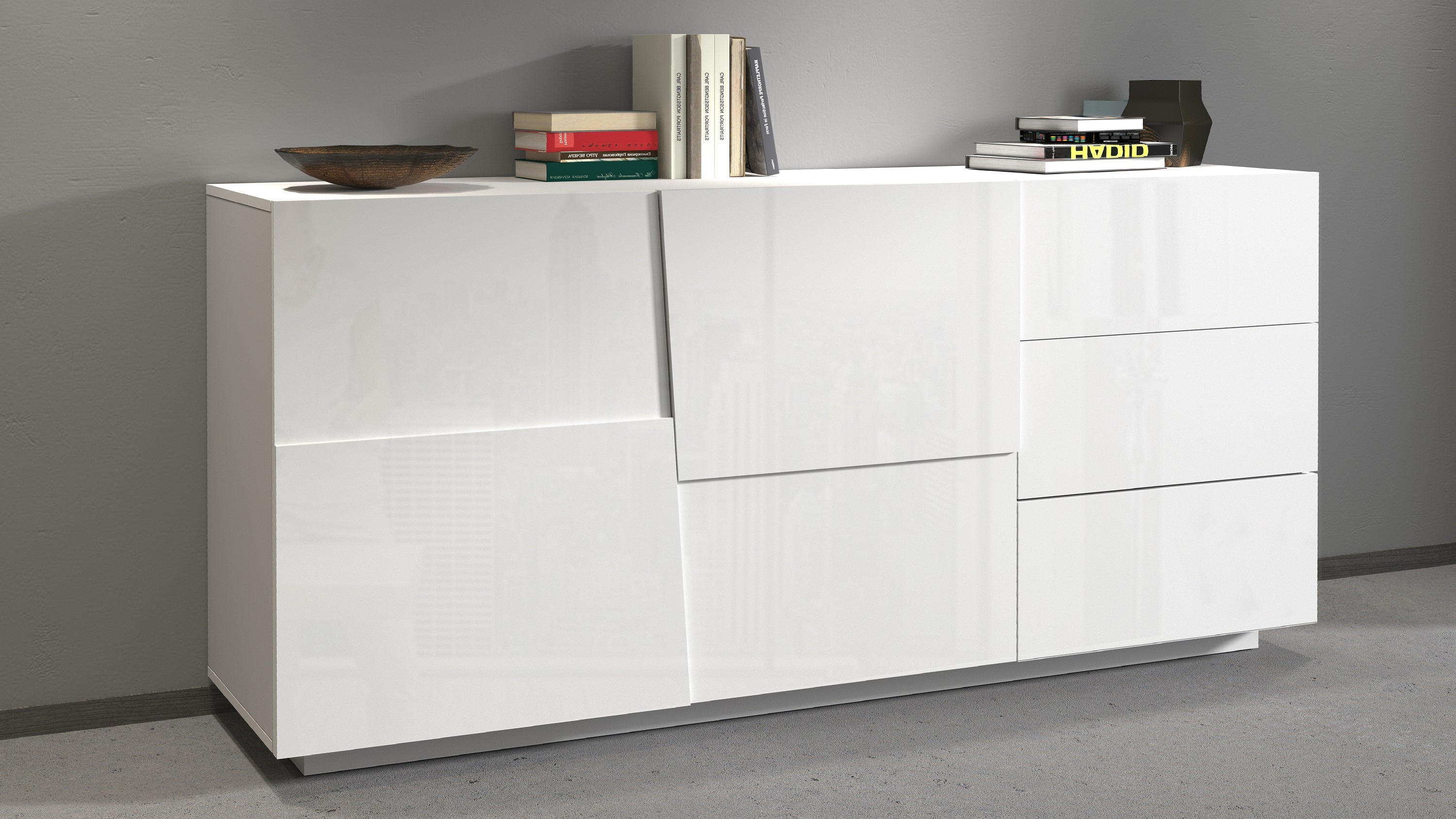 Credenza PONGO da 180 cm 2 ante e 3 cassetti - Milano 7 Arte e Design