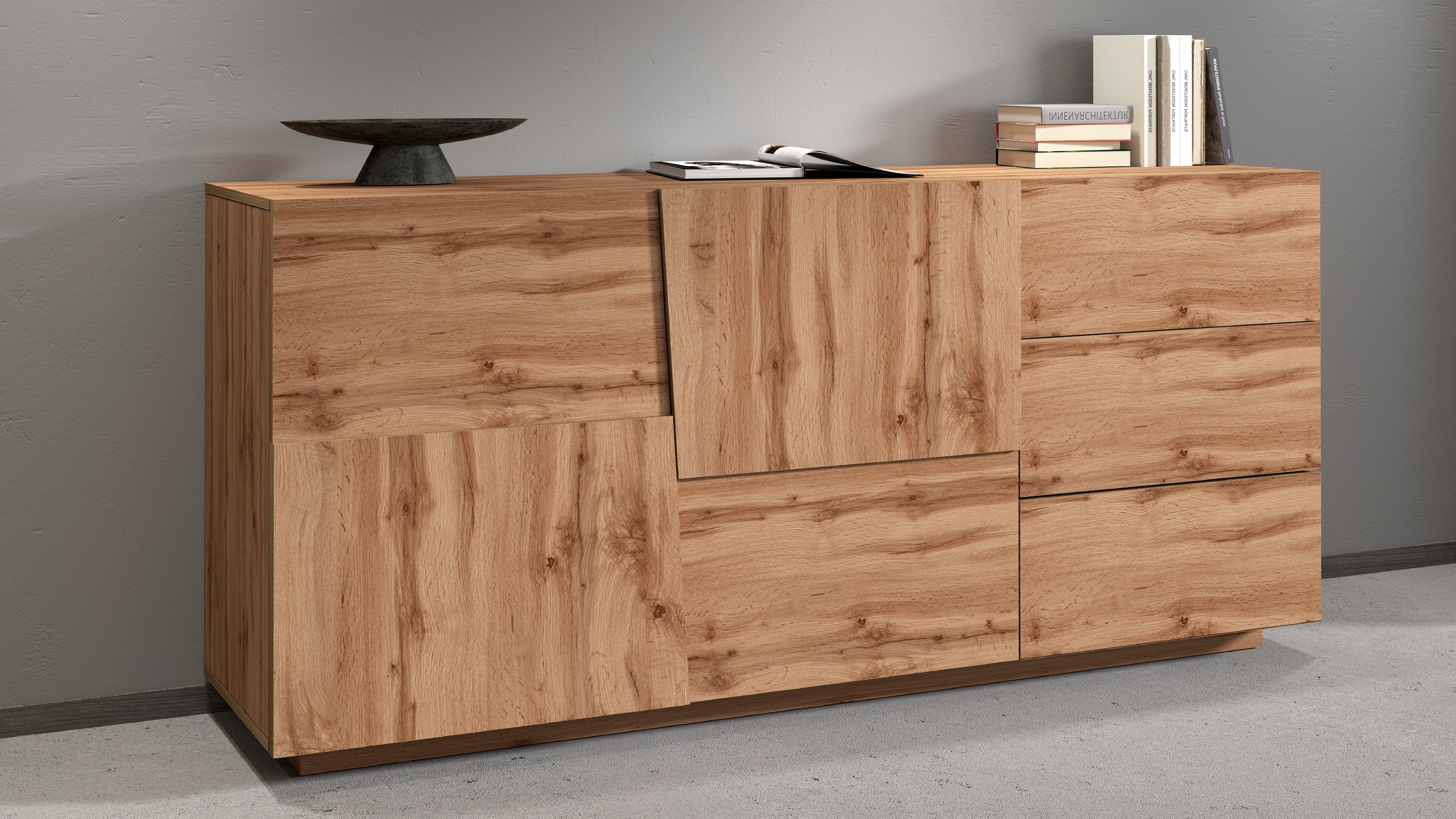 Credenza PONGO da 180 cm 2 ante e 3 cassetti - Milano 7 Arte e Design