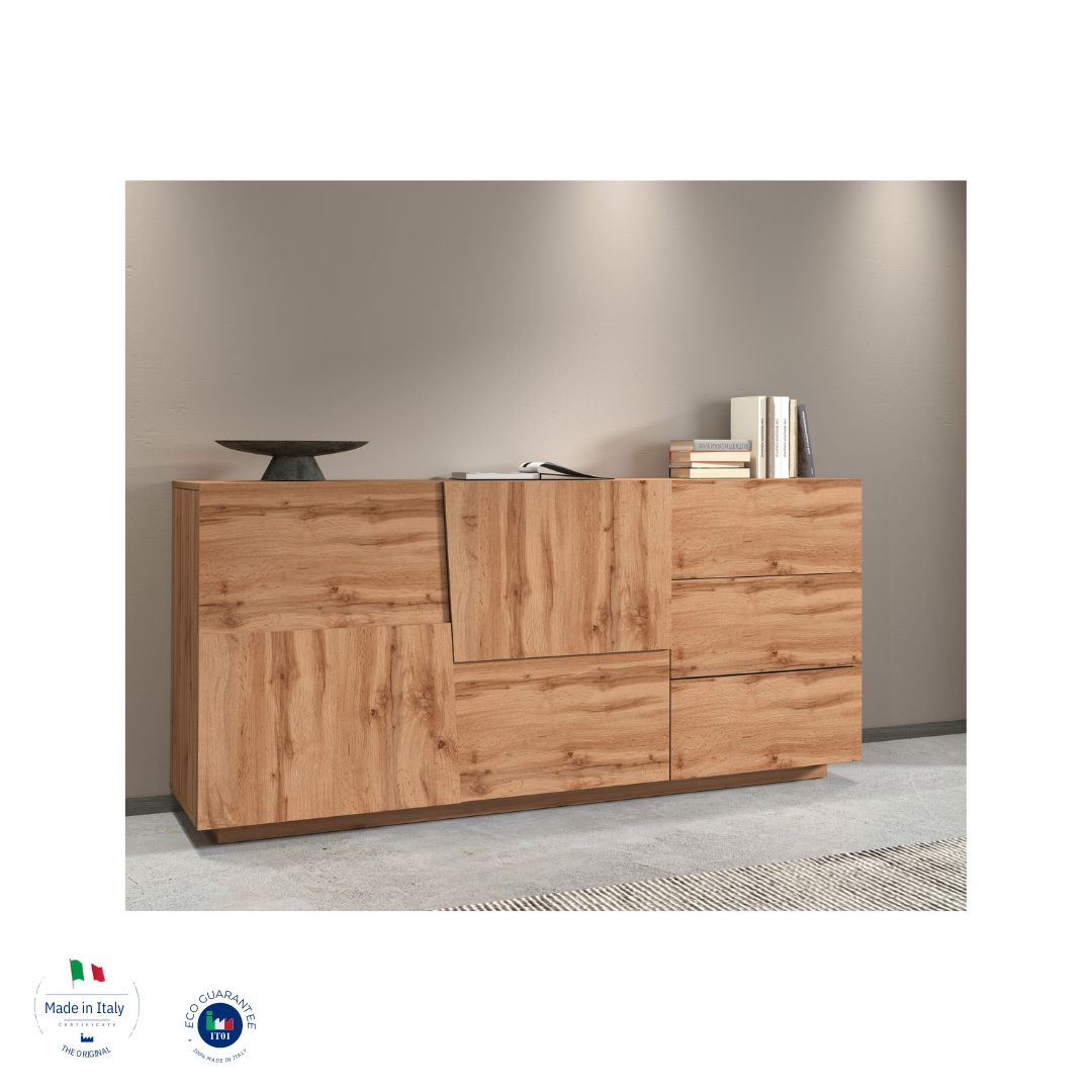 Credenza PONGO da 180 cm 2 ante e 3 cassetti - Milano 7 Arte e Design