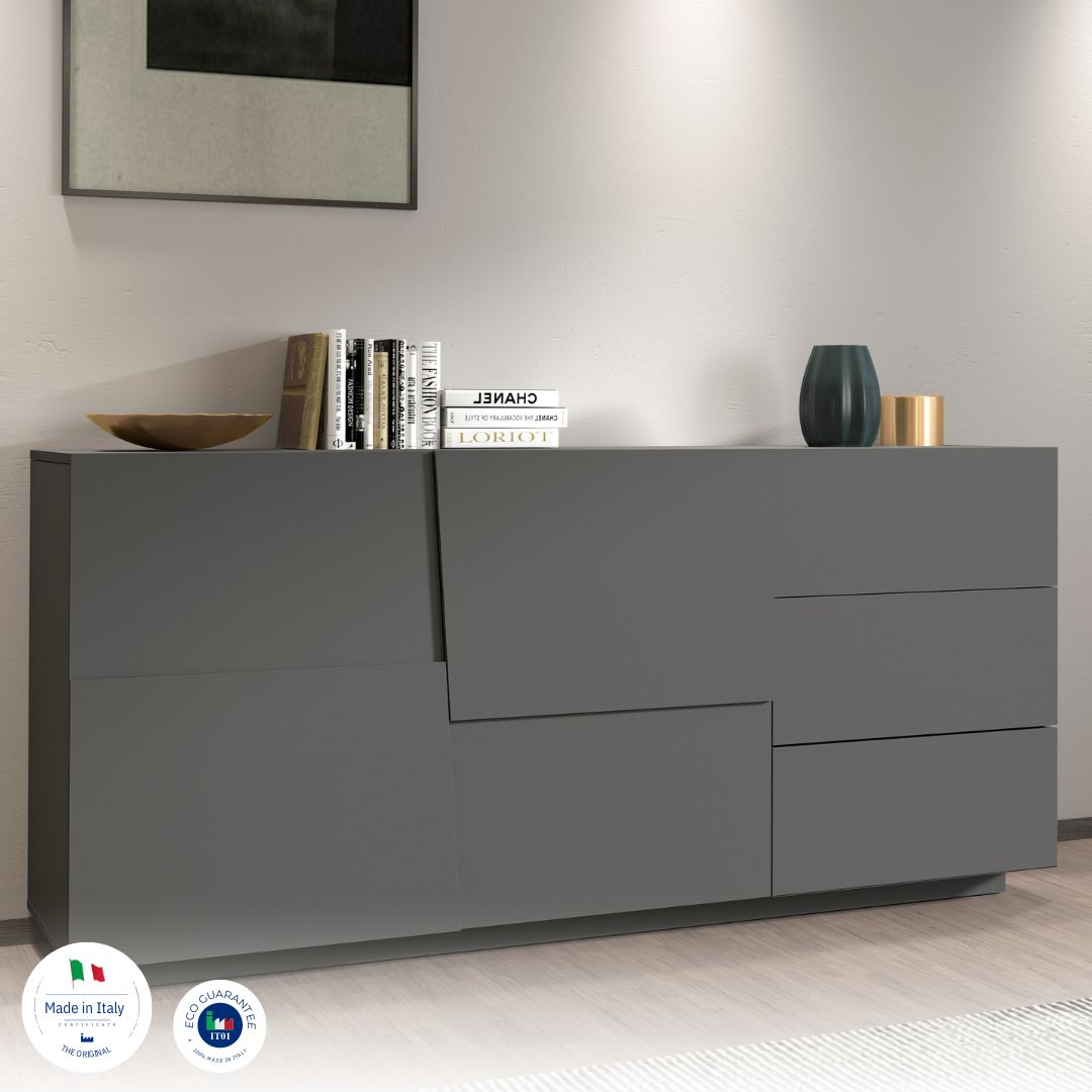Credenza PONGO da 180 cm 2 ante e 3 cassetti - Milano 7 Arte e Design