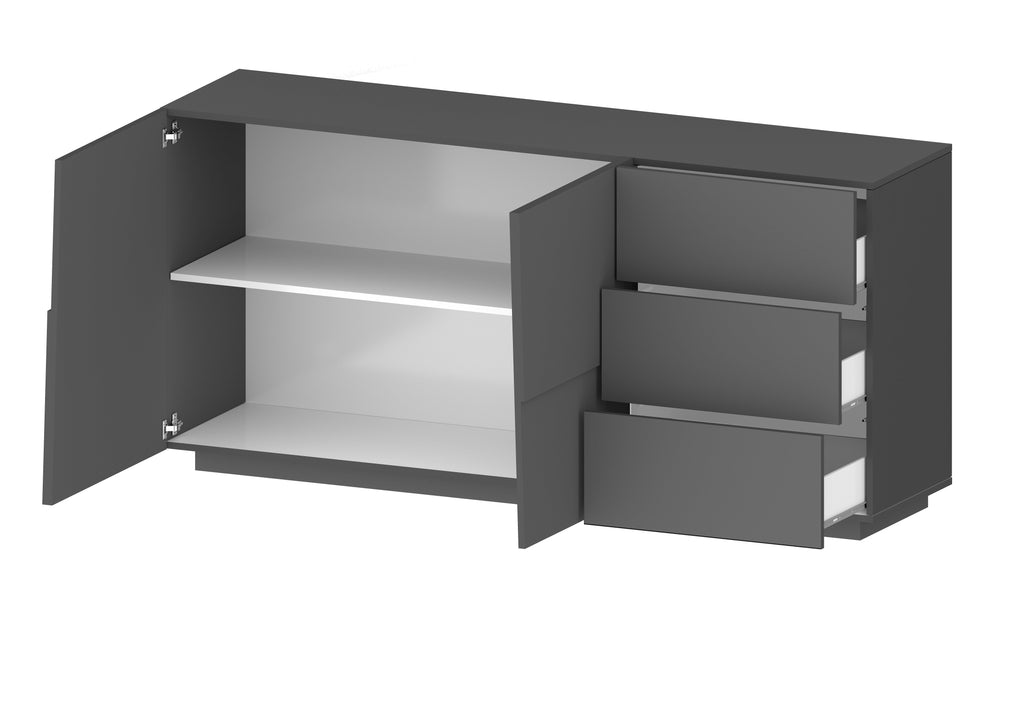 Credenza PONGO da 180 cm 2 ante e 3 cassetti - Milano 7 Arte e Design