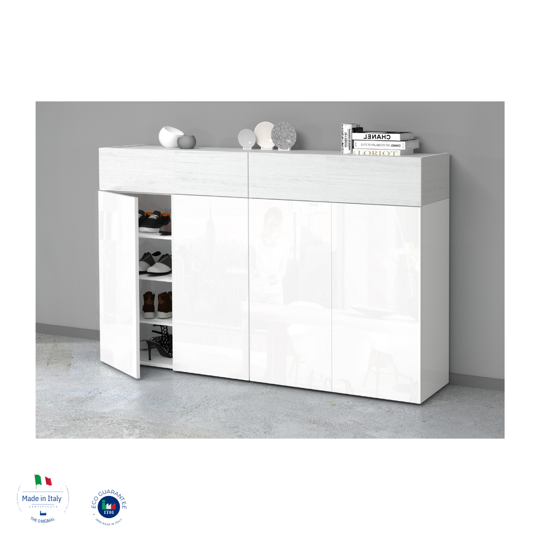 Scarpiera SAVONA con 4 ante e 2 ribalte - Milano 7 Arte e Design