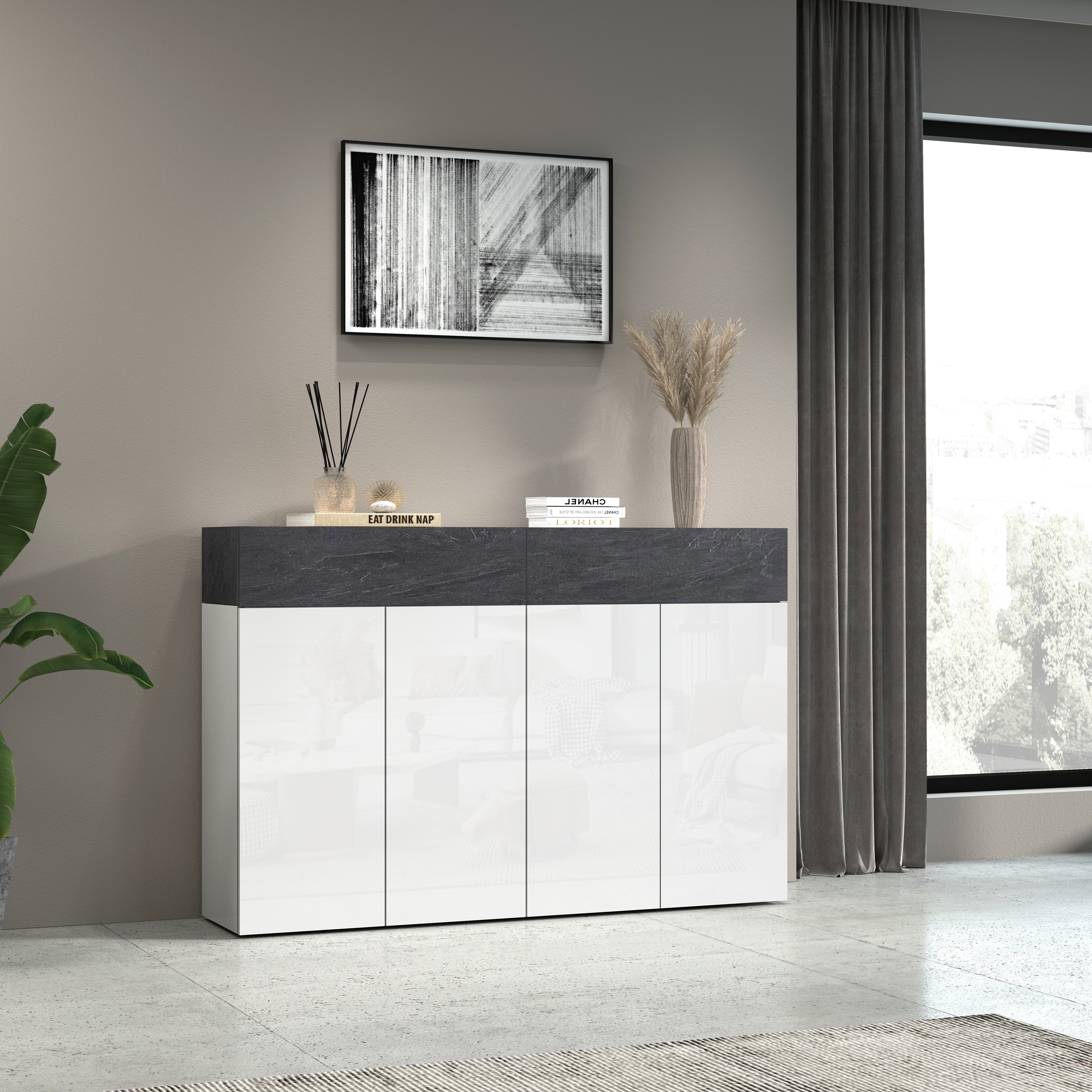 Scarpiera SAVONA con 4 ante e 2 ribalte - Milano 7 Arte e Design
