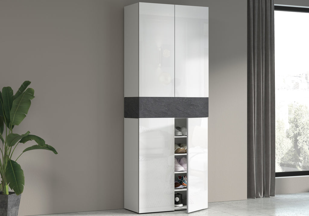 Armadio scarpiera SAVONA con 4 ante e 1 ribalta