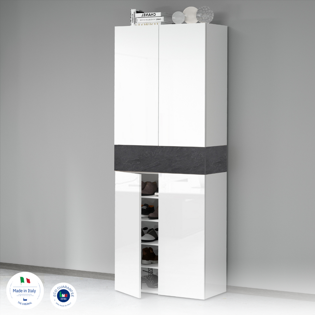 Armadio scarpiera SAVONA con 4 ante e 1 ribalta