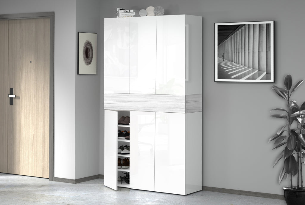 Armadio scarpiera SAVONA a 6 ante con 1 ribalta