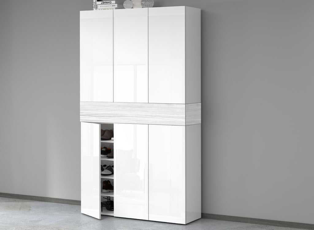 Armadio scarpiera SAVONA a 6 ante con 1 ribalta