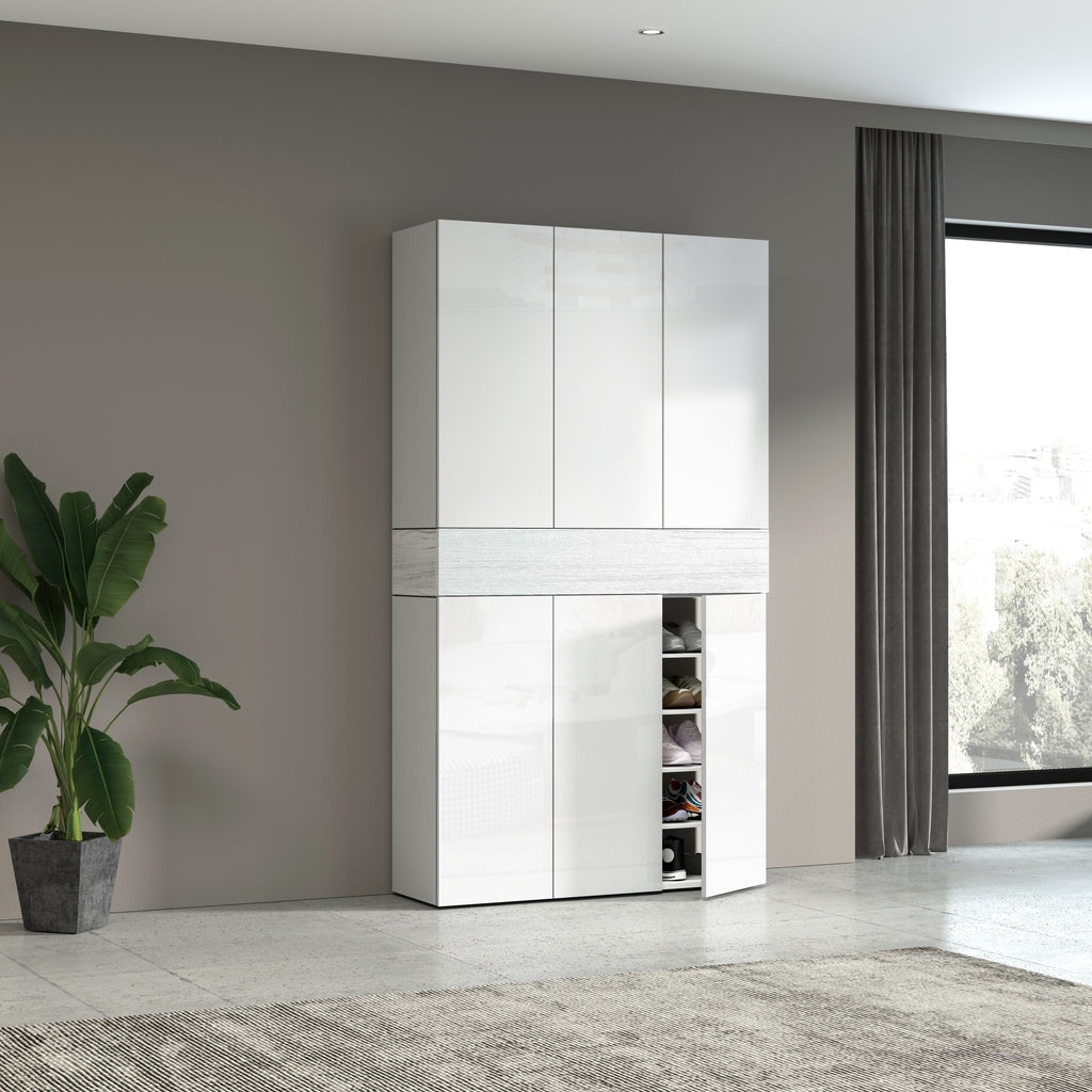 Armadio scarpiera SAVONA a 6 ante con 1 ribalta