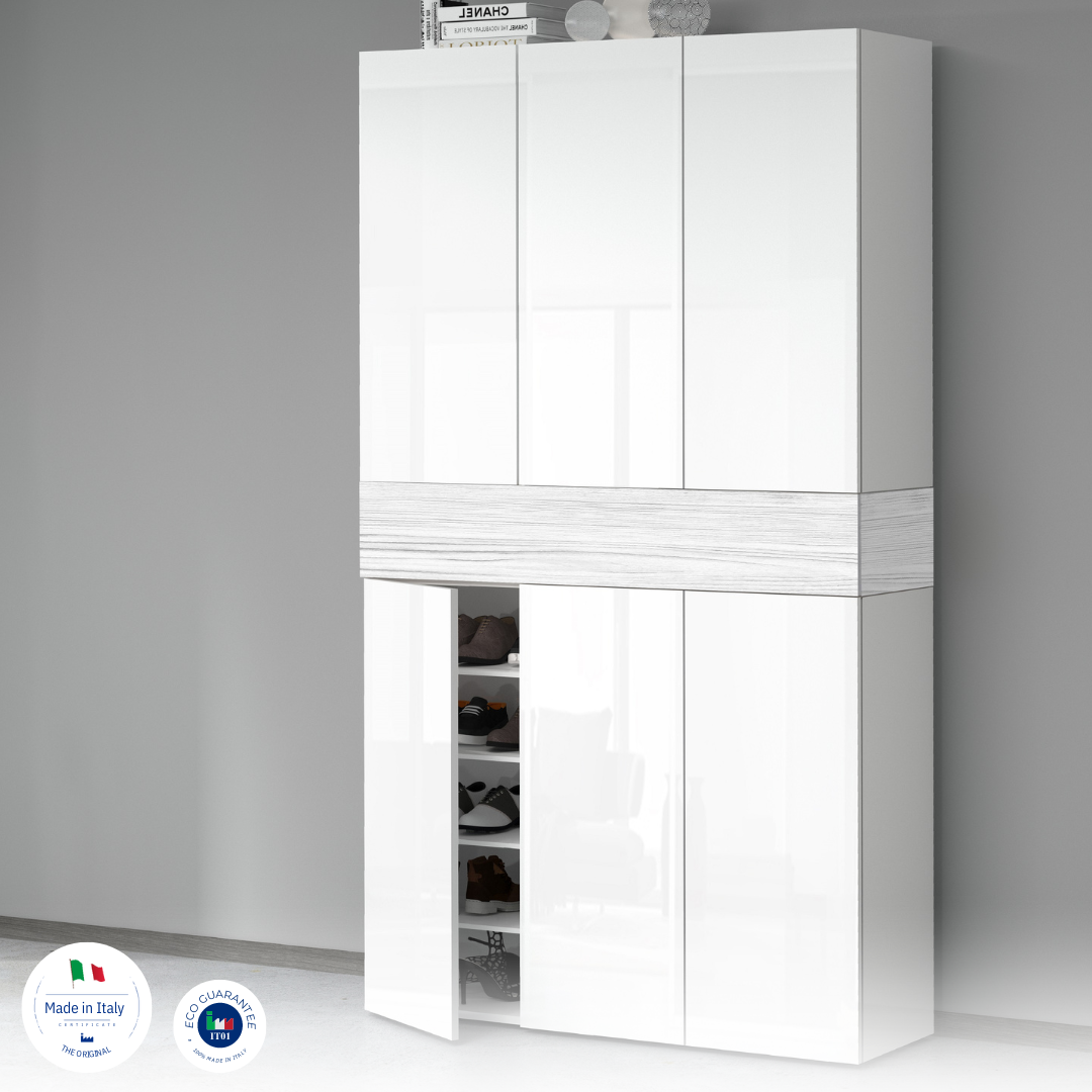 Armadio scarpiera SAVONA a 6 ante con 1 ribalta
