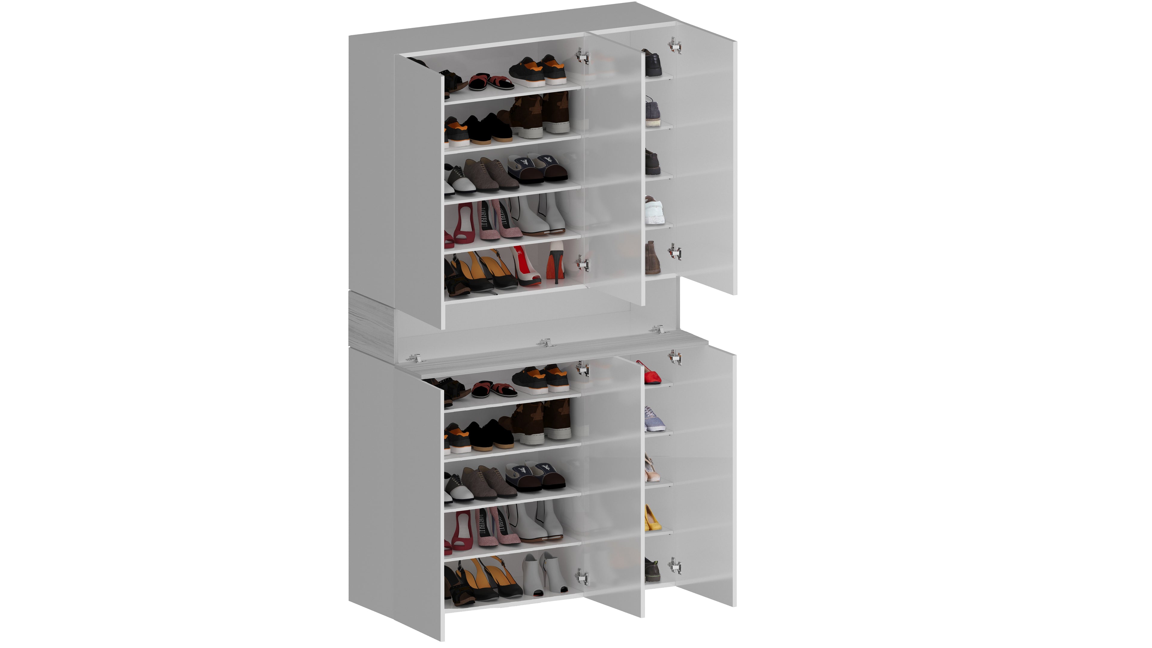 Armadio scarpiera SAVONA a 6 ante con 1 ribalta