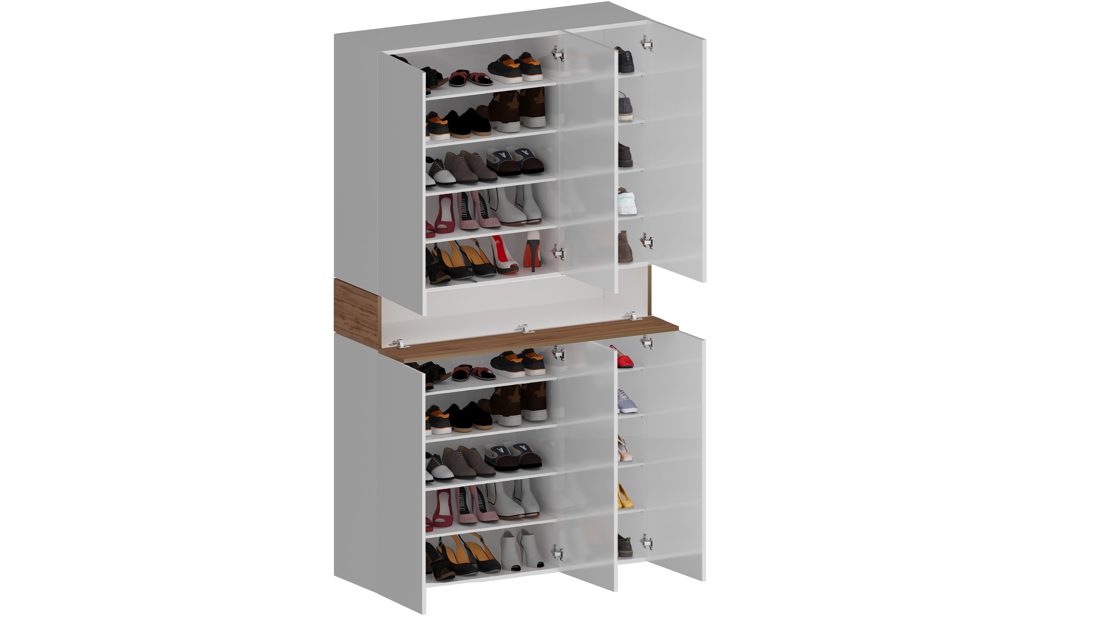 Armadio scarpiera SAVONA a 6 ante con 1 ribalta