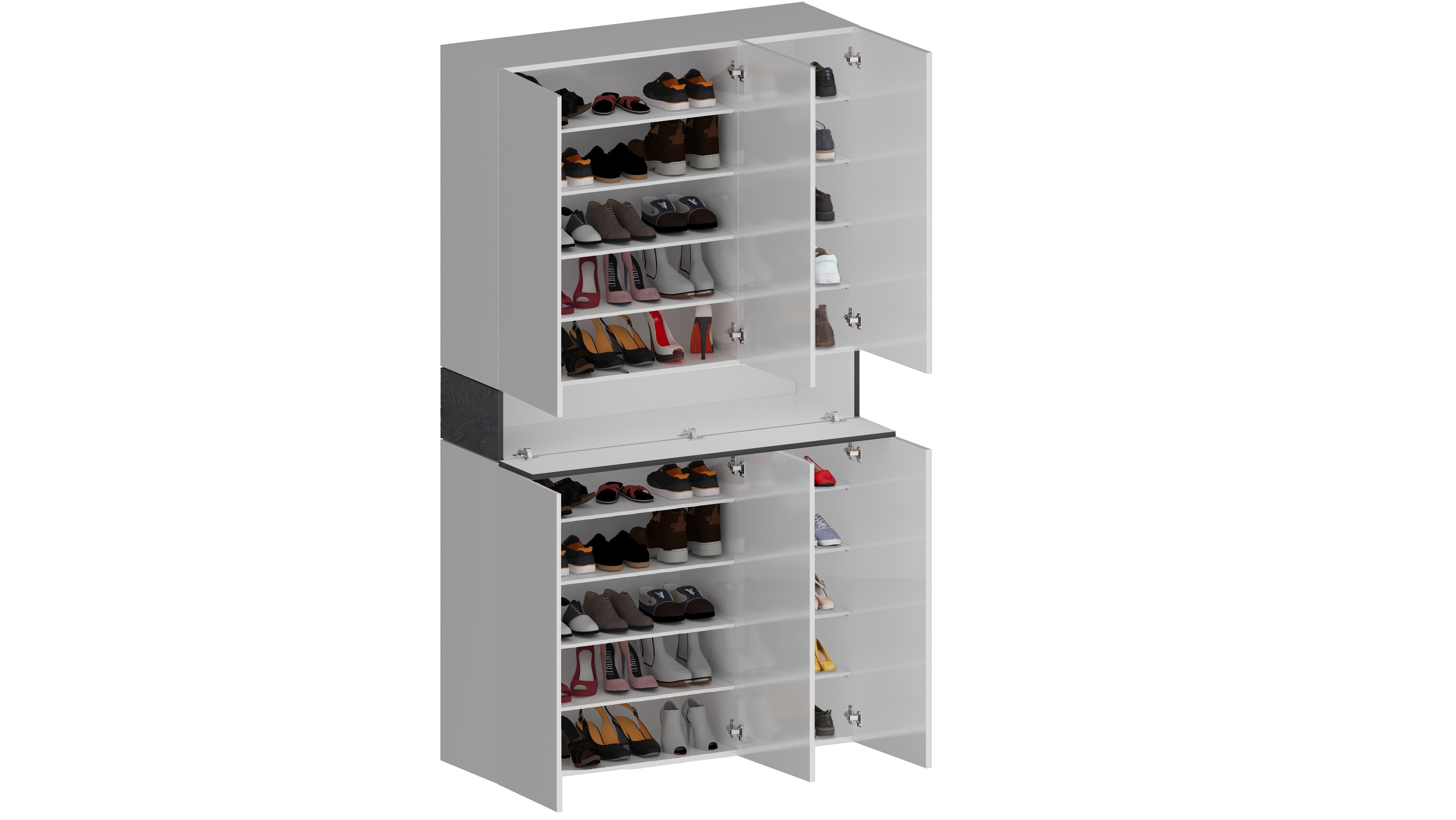 Armadio scarpiera SAVONA a 6 ante con 1 ribalta