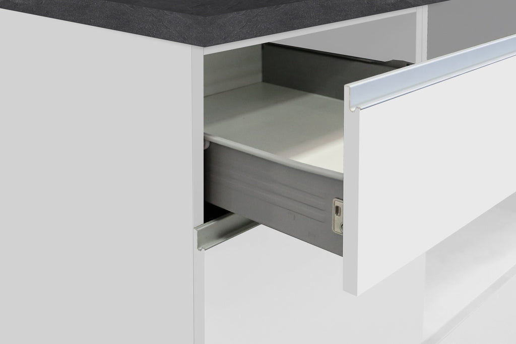 Cucina lineare SOLE 256 cm, composizione 2 - Milano 7 Arte e Design