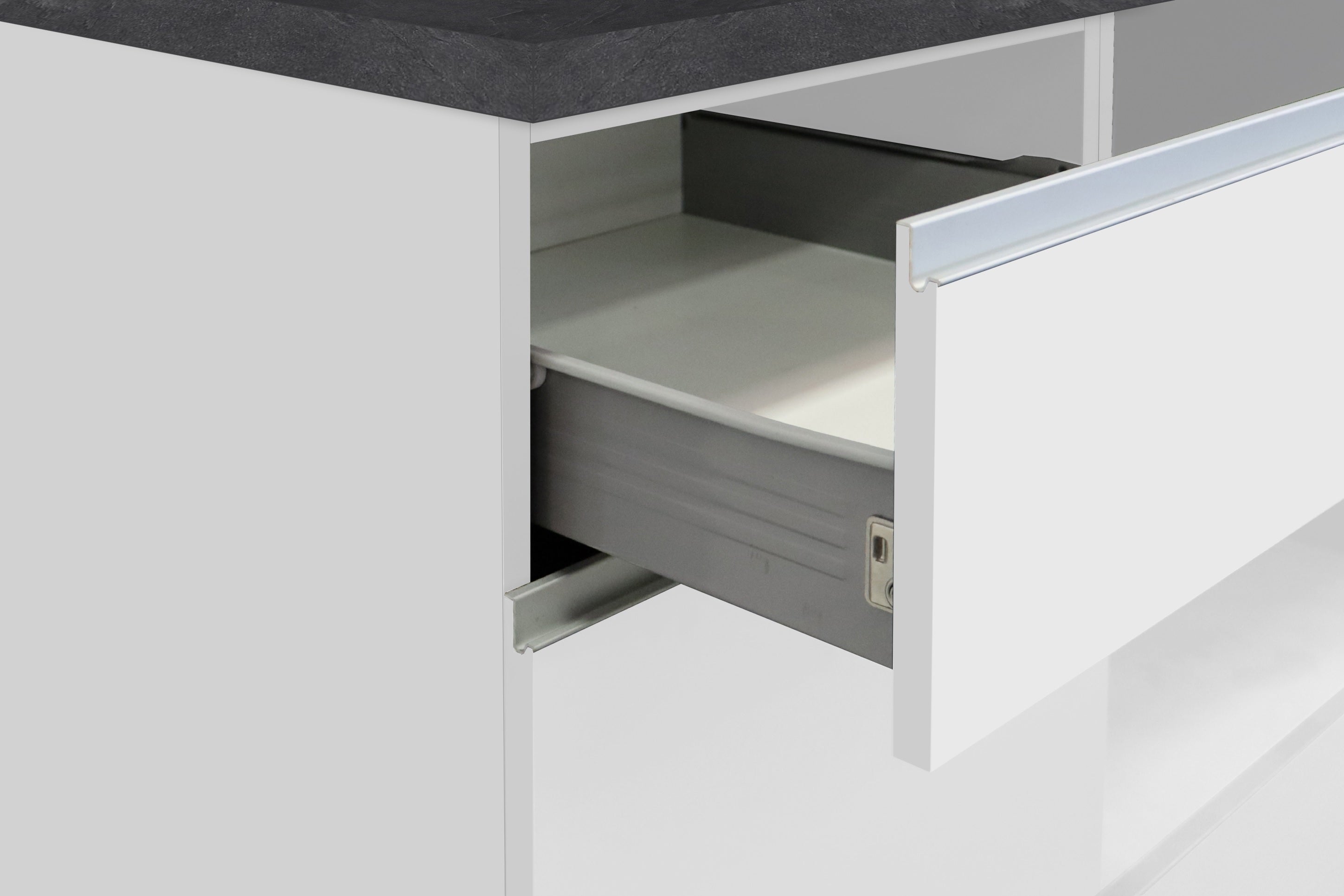 Cucina lineare SOLE 256 cm, composizione 2 - Milano 7 Arte e Design